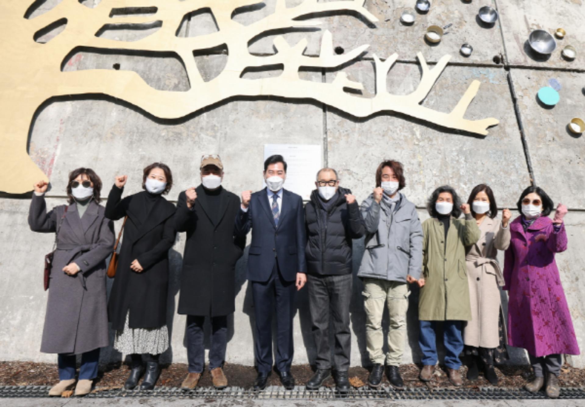 의왕시 공공미술 프로젝트 '월암별곡' 사업종료…이동고개 '오봉산 이야기' 현판식