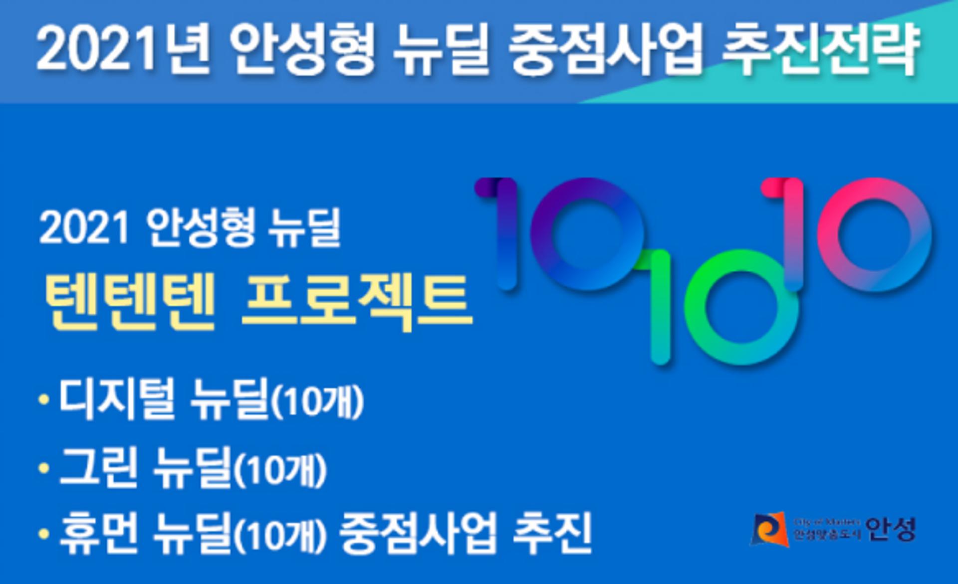 2021 안성형 뉴딜 텐텐텐 프로젝트 ‘눈길’…로컬뉴딜 추진 강화