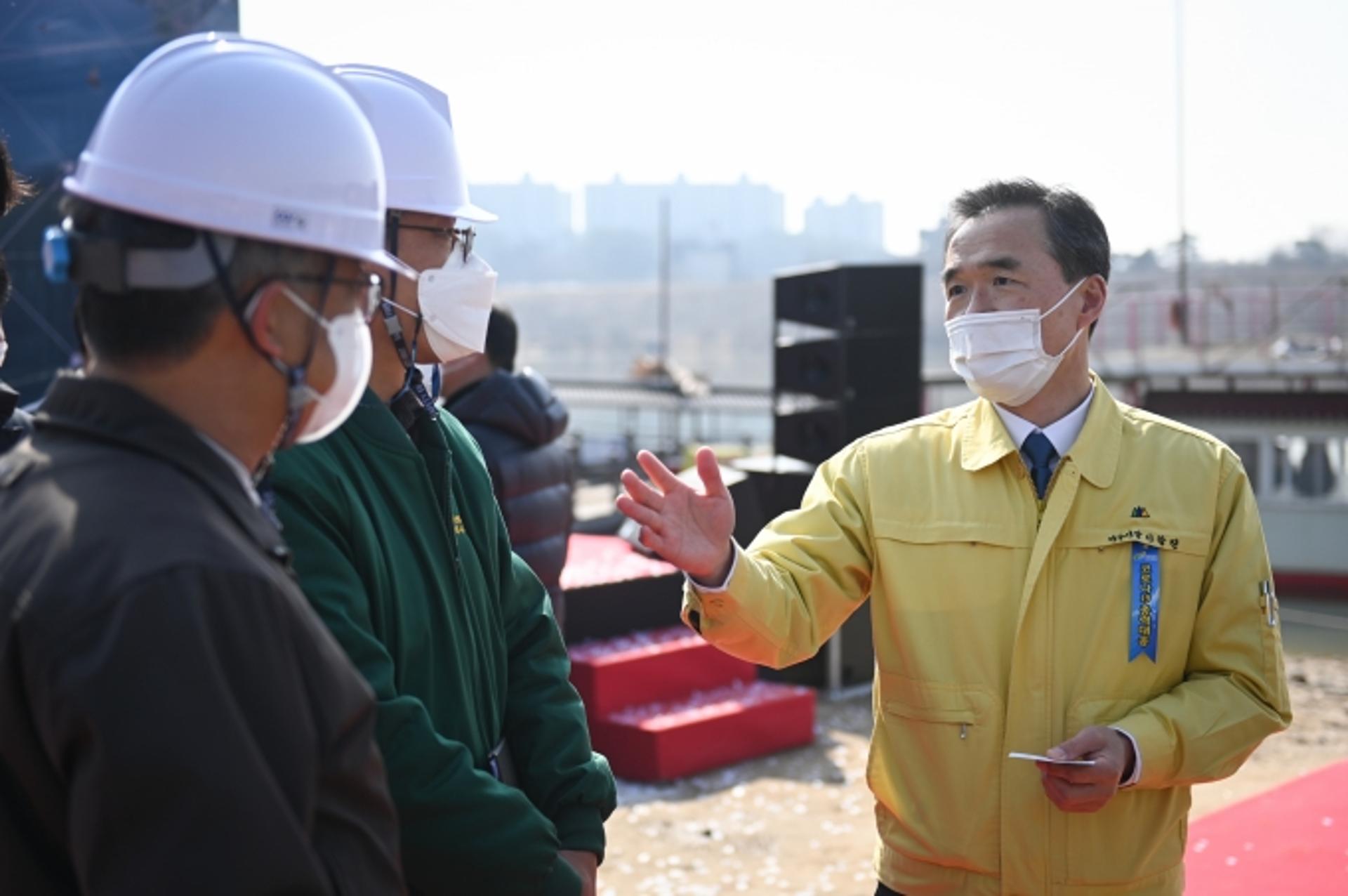 남한강에 최초로 세워지는 출렁다리 첫 삽 떴다