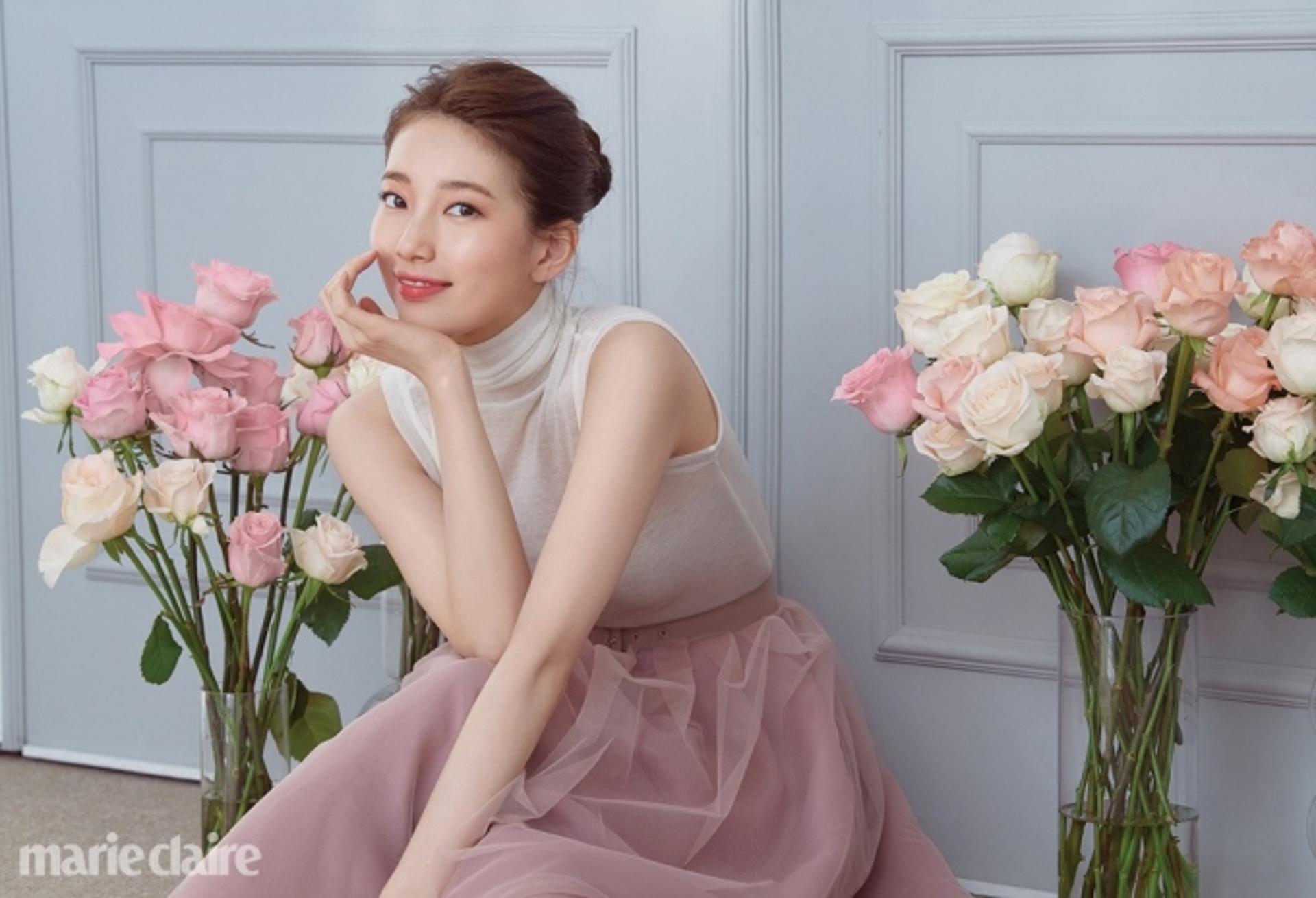 "꽃보다 수지"… 투명 피부 그대로 "어쩜'