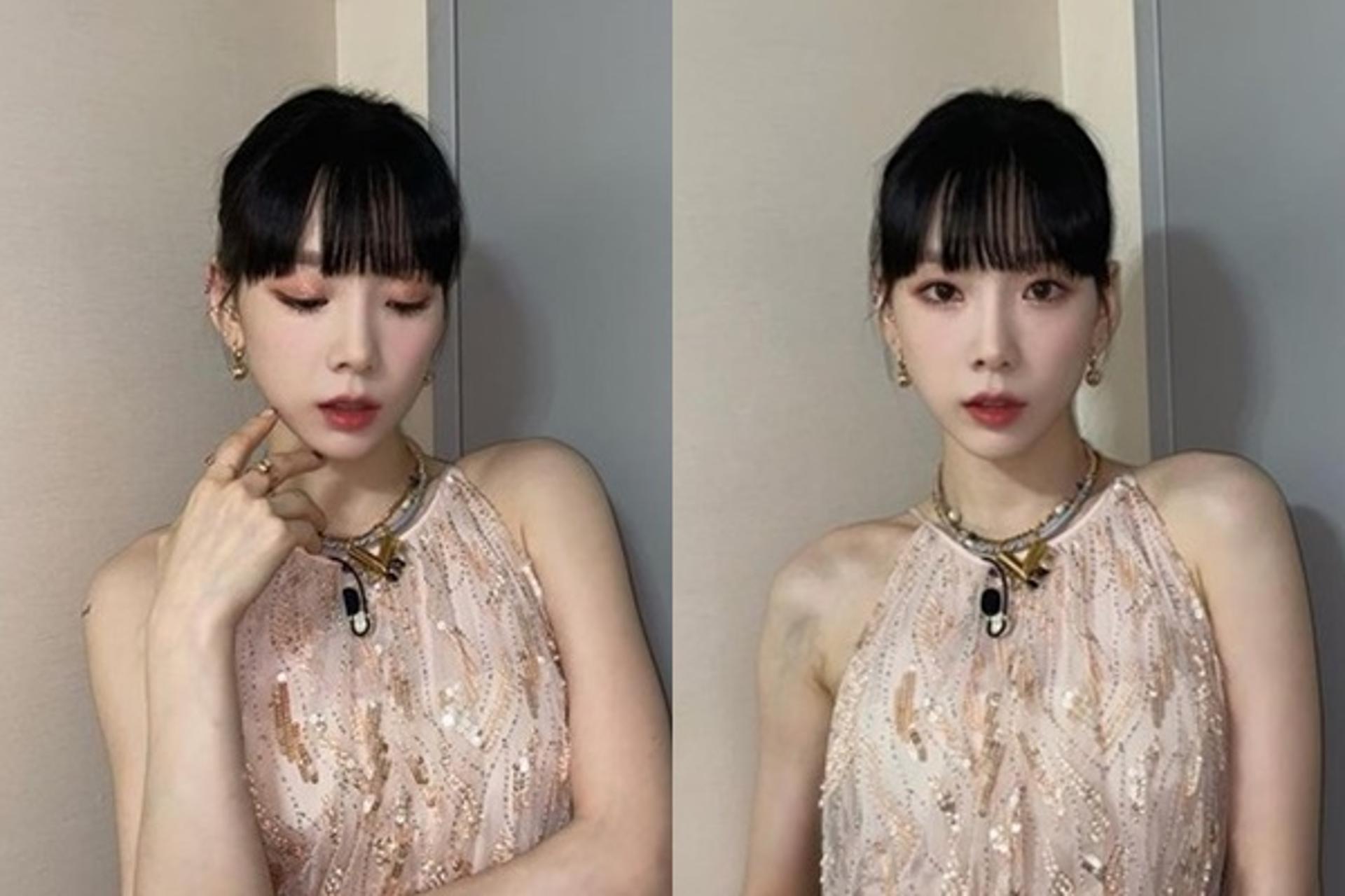 "명품 쇄골라인"… 더 예뻐진 태연, 그리스 여신 같아