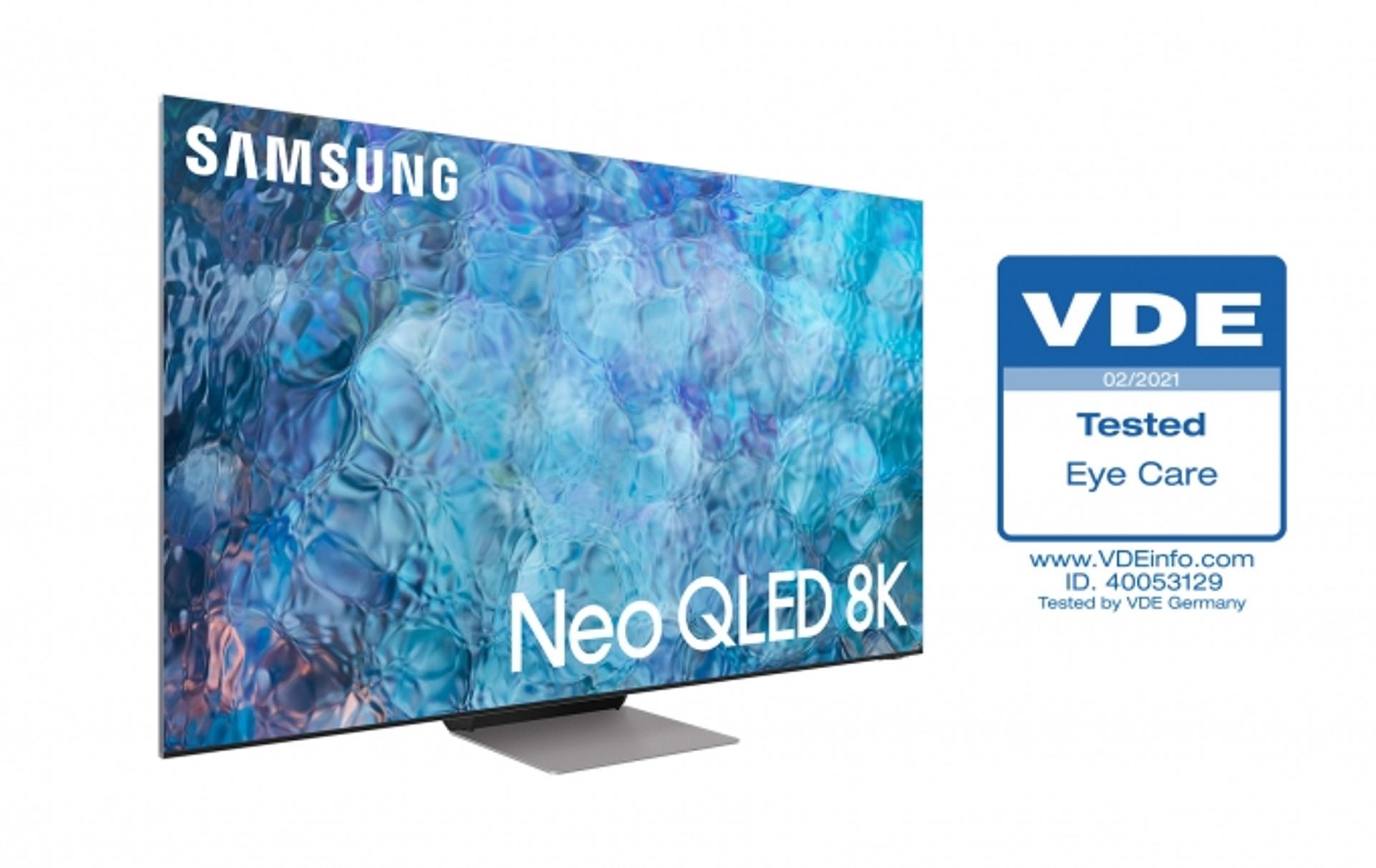 삼성 ‘네오 QLED’, TV 업계 최초 독일 VDE ‘아이 케어’ 인증 획득