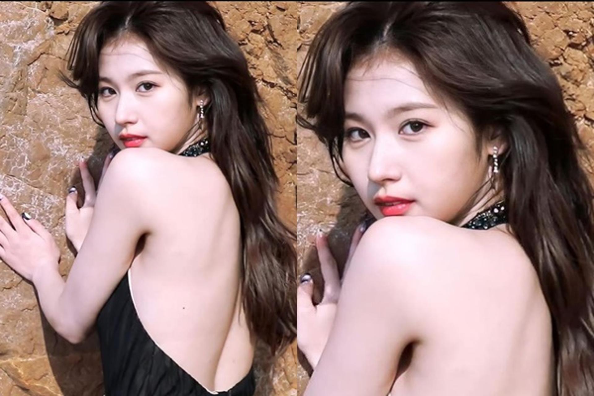 "벗은 뒤태 역대급 섹시美"… 트와이스 사나, 미모 폭발