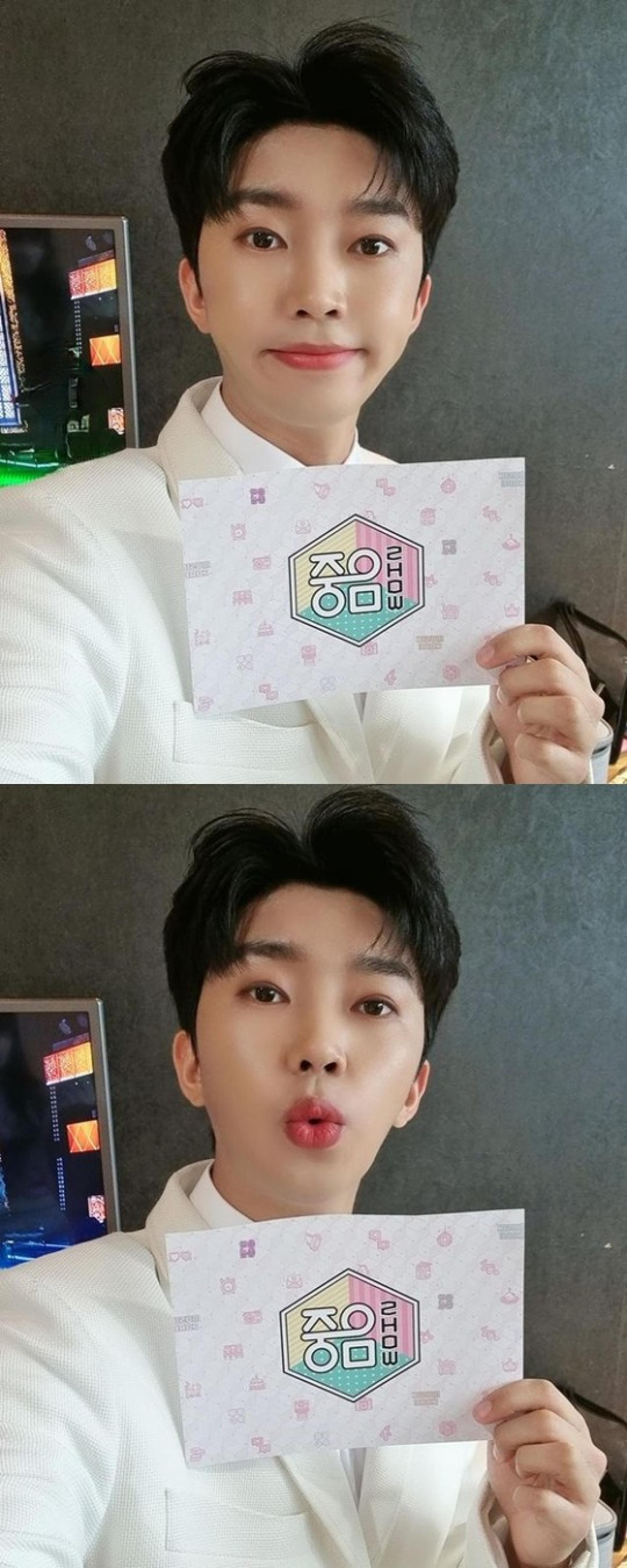임영웅, 입술 내밀고 하얀 웃음 "히어로, 무대 함께해요♥"