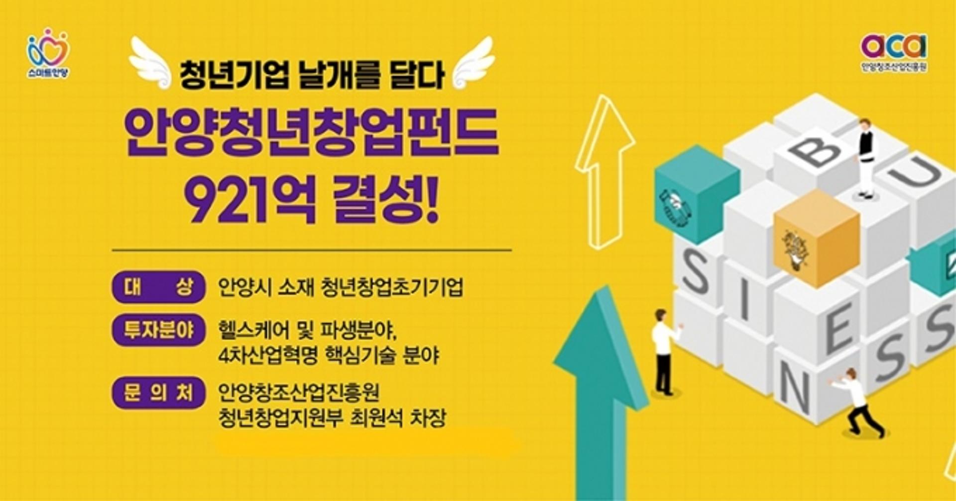 안양시, 청년창업펀드 첫번째 주인공 (주)엔큐라젠에 30억 투자