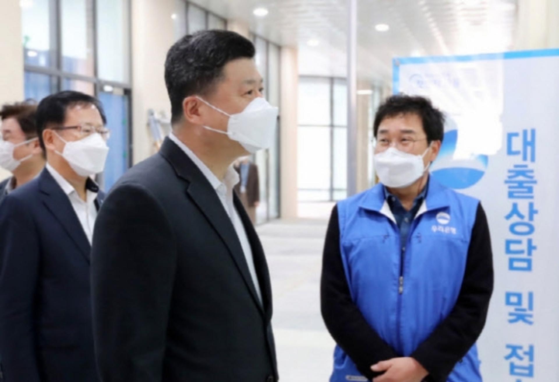 권광석 우리은행장, 연임 후 현장경영… 디지털타워 방문