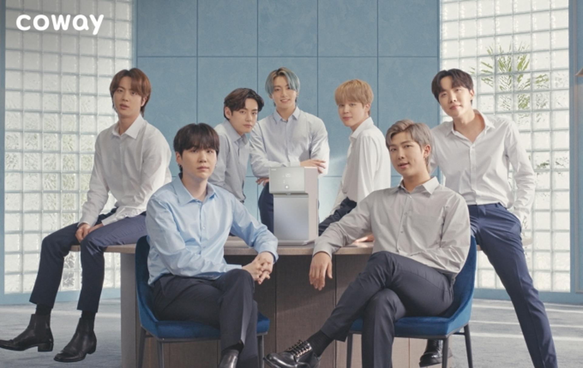 코웨이, 방탄소년단 모델 '아이콘 정수기' TV 광고 29일 온에어