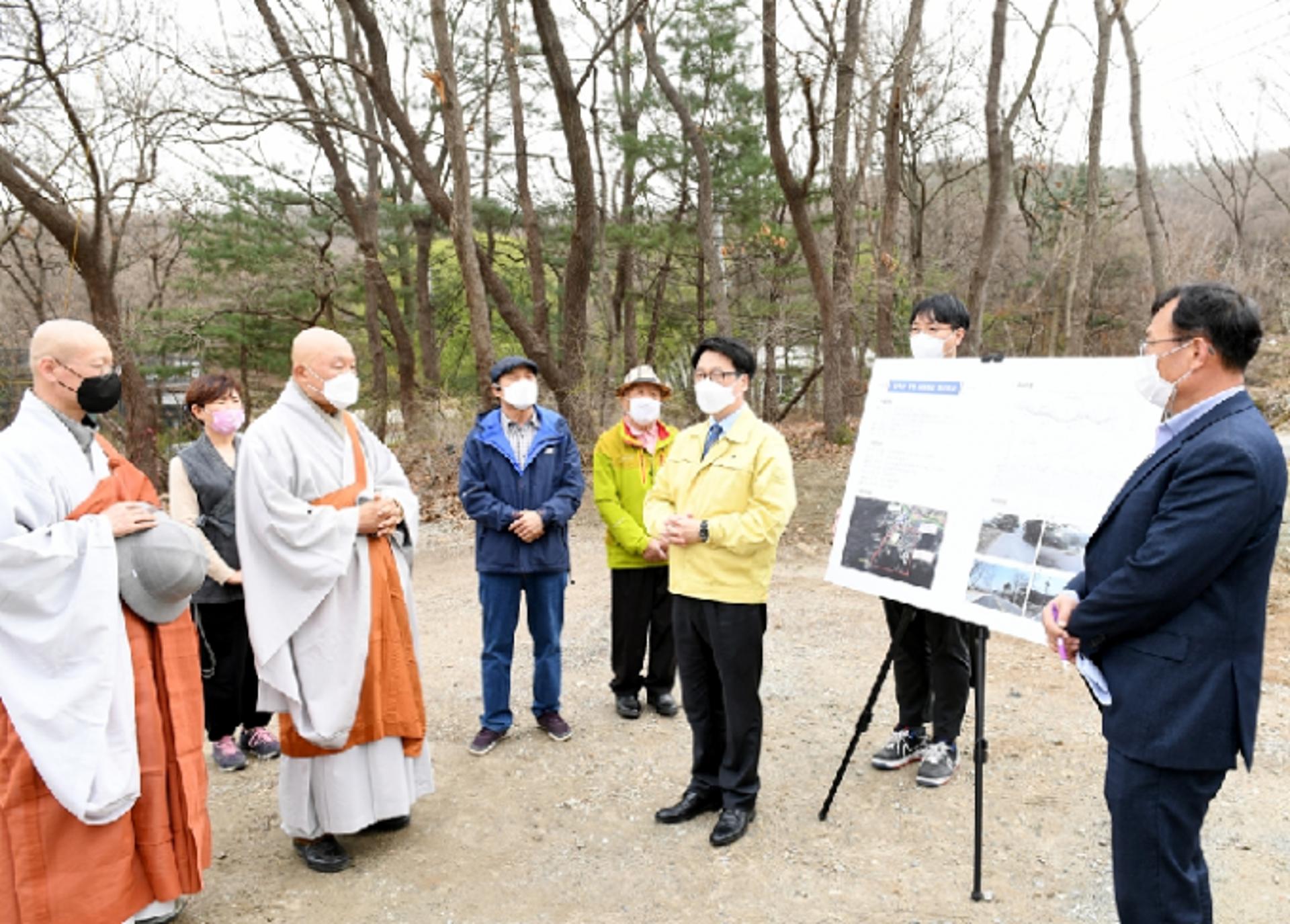 파주시, 심학산 주변 보행환경 개선공사…도로개통·안전확보