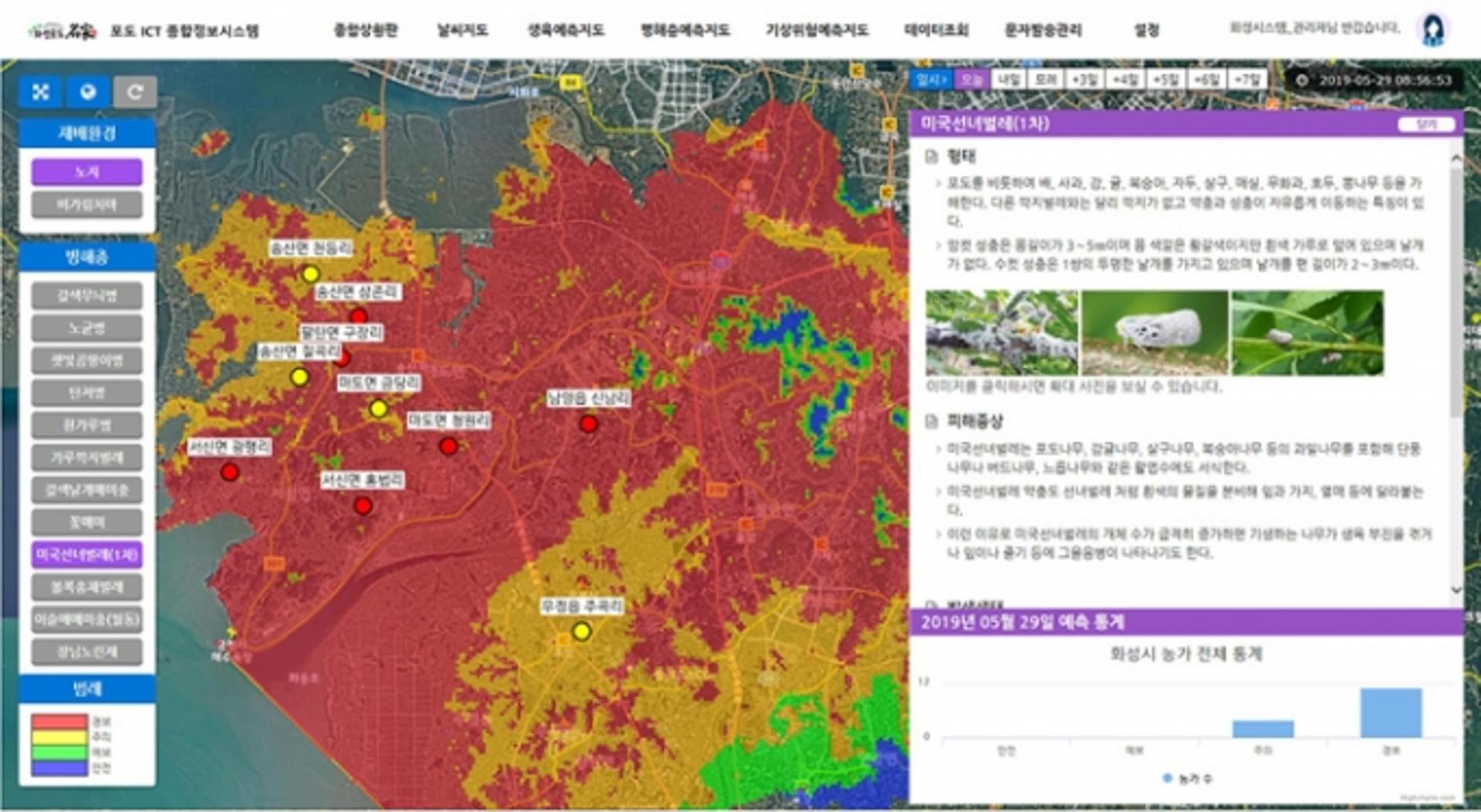 화성시 농업기술센터, '과수 ICT 종합정보시스템' 농가피해 예측…"저온피해 주의"