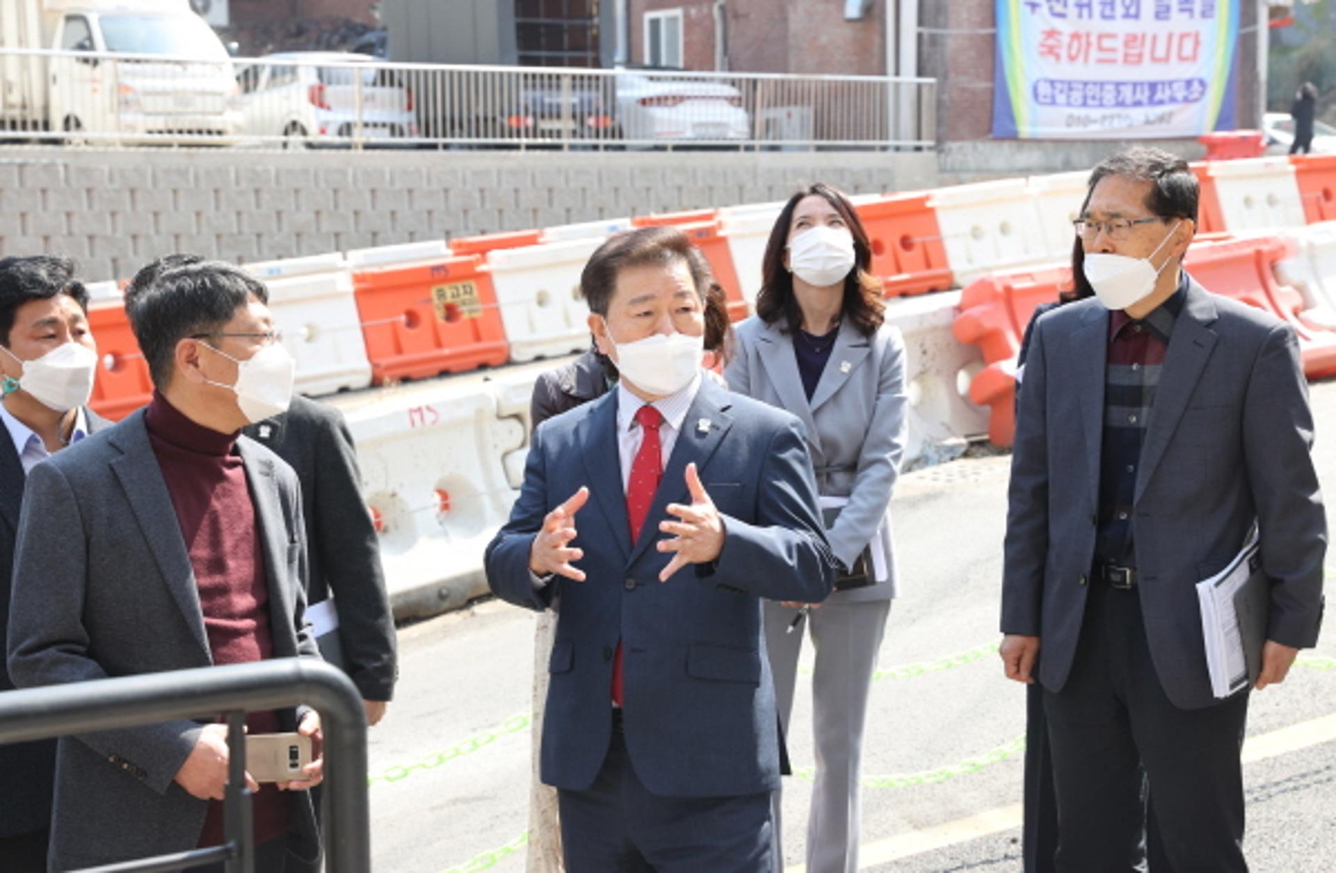 박승원 광명시장, 광명7동 행정복지센터 신청사 현장점검