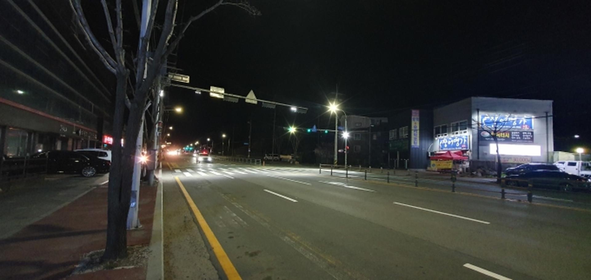 용인시 처인구, 야간 보행자 안전 도모 주요 도로에 LED투광등 설치