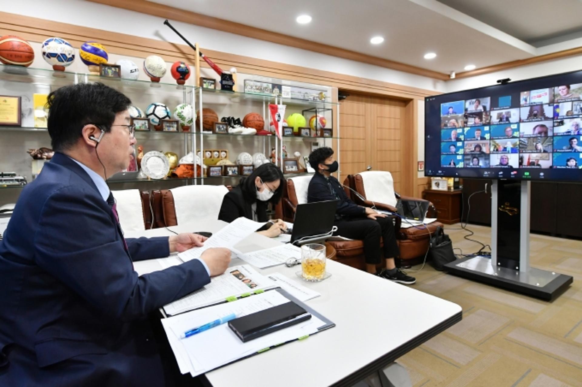 염태영 시장, 이클레이 '2021 세계집행위원회' 참석