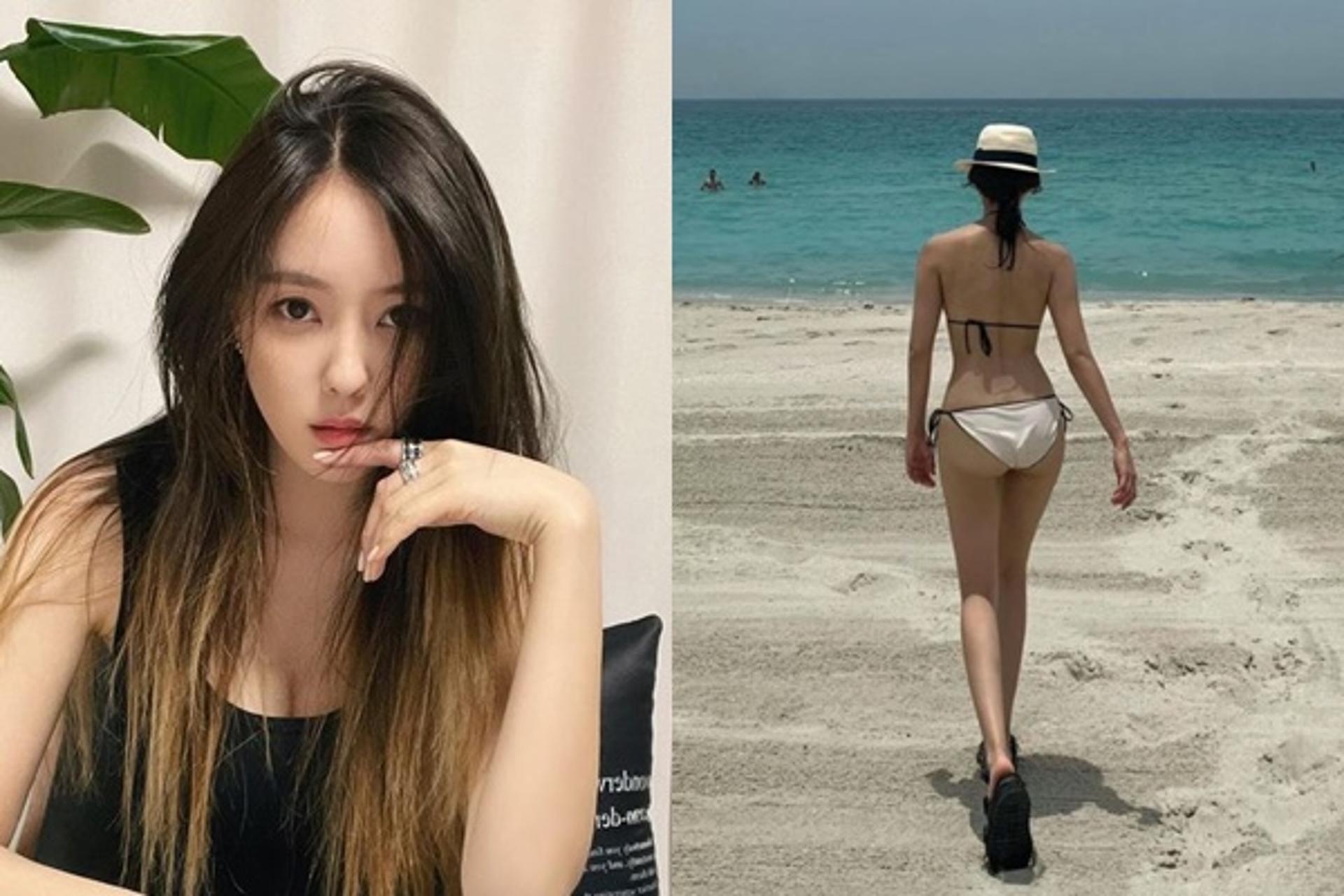 "나이스 바디!"… 효민, 과감한 한뼘 비키니 자태
