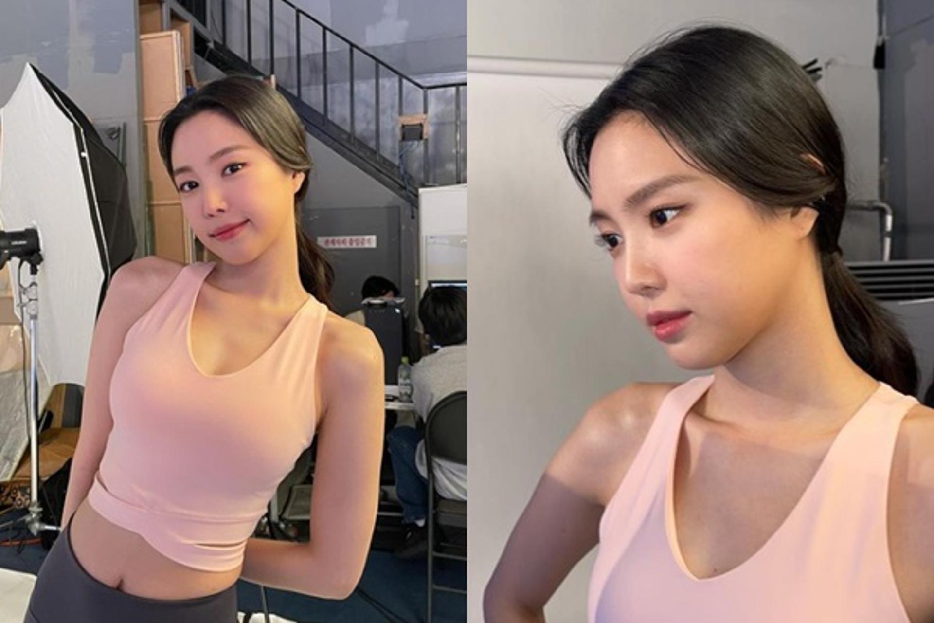 "여리여리 자태 좀 봐"… 손나은, 레깅스 여신 비주얼