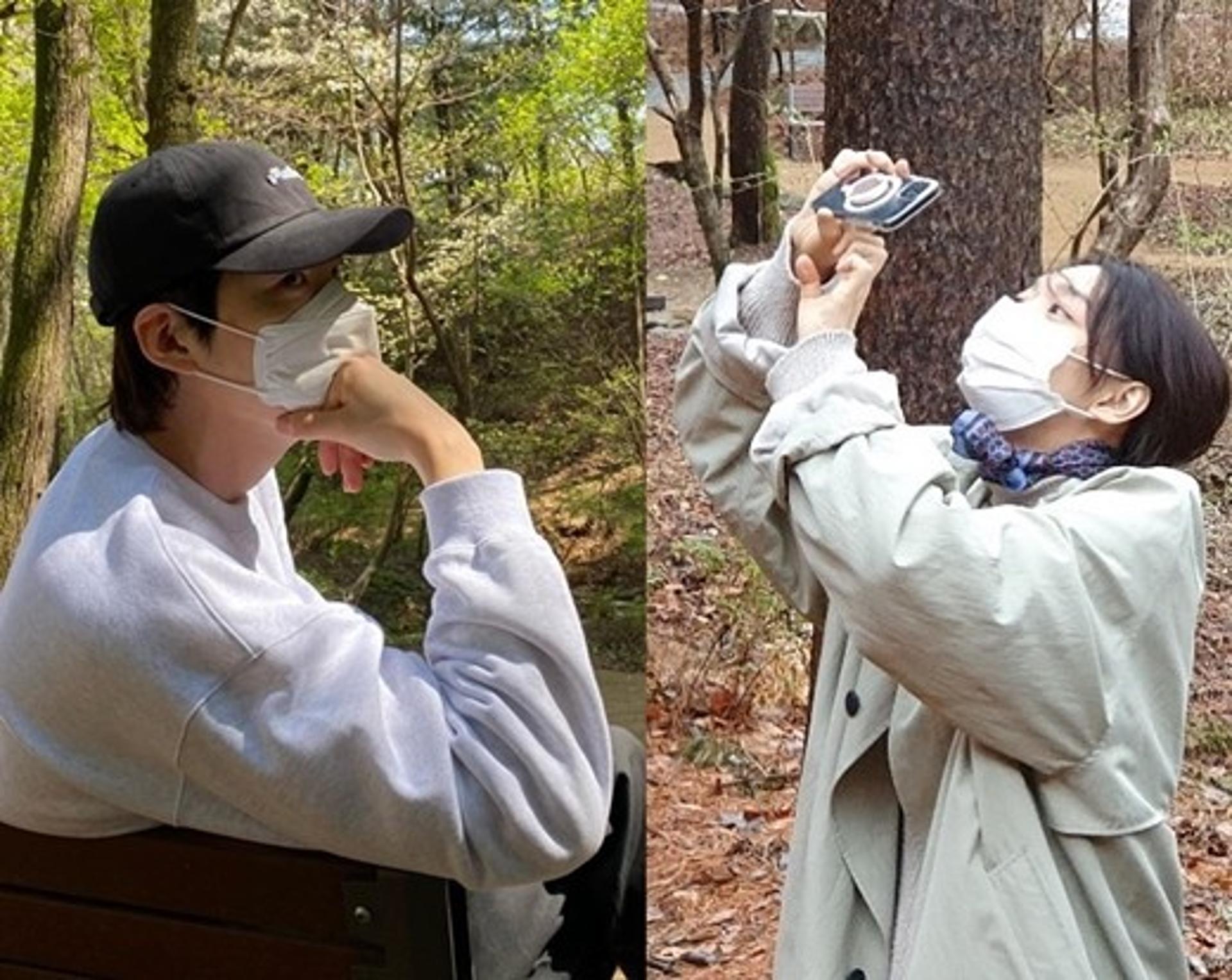 김우빈♥신민아 '6년 열애' 이상無… 봄맞이 럽스타그램?