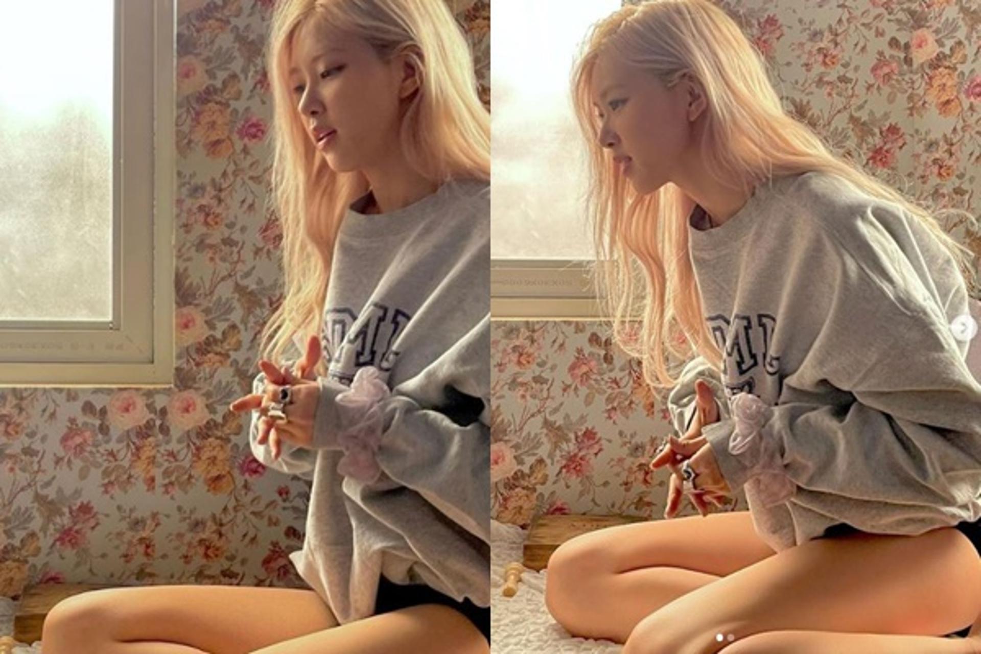 "세상 놀랐잖아"… 블랙핑크 로제, 하의실종룩 '아찔'