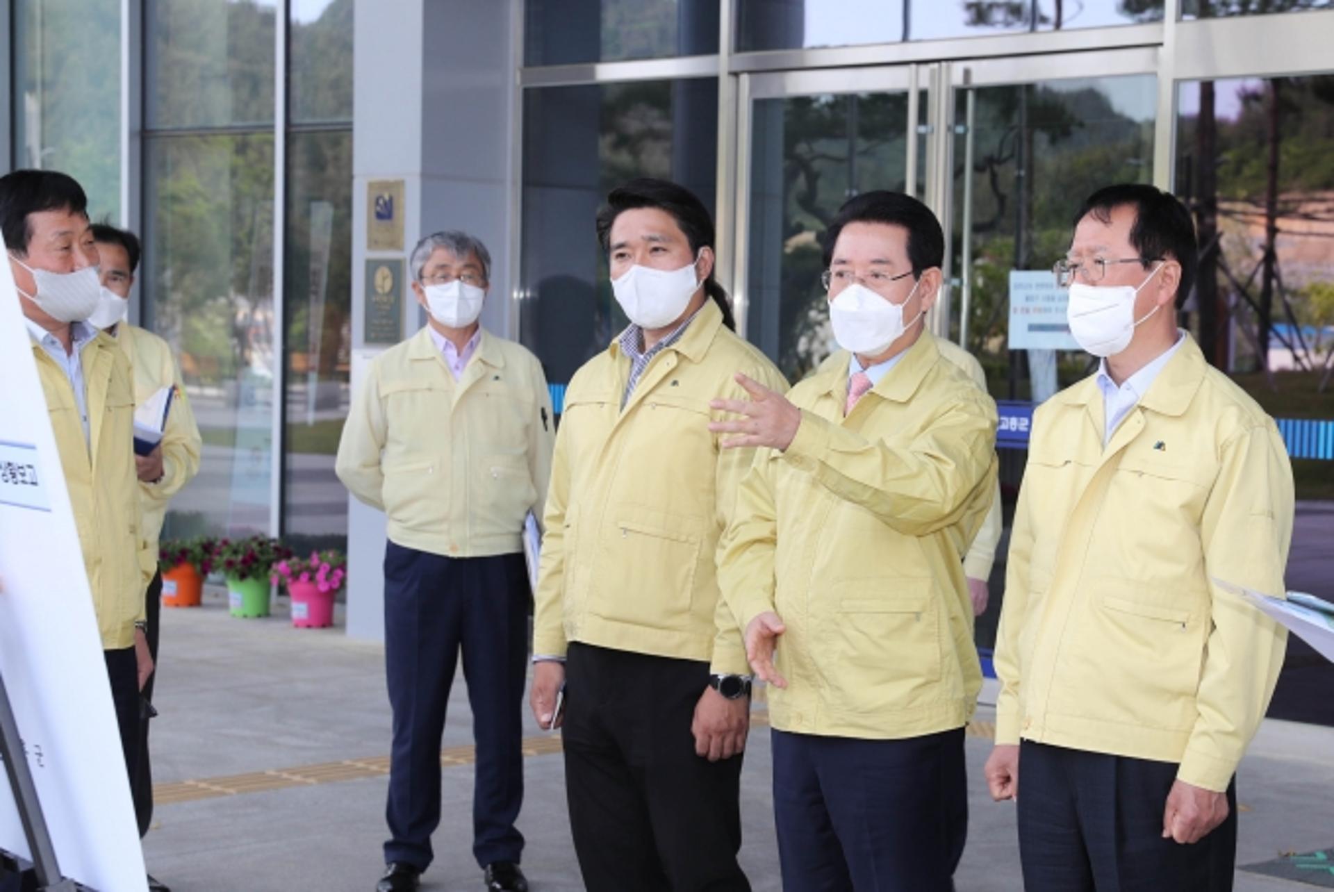 고흥군, 코로나 확진자 15명 발생…김영록 전남지사, 현장방문 대응상황 점검
