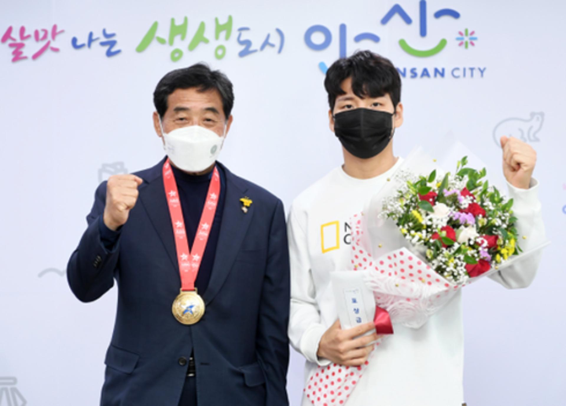 안산시, 윤현지 선수 아시아유도선수권 우승 봉납식 개최