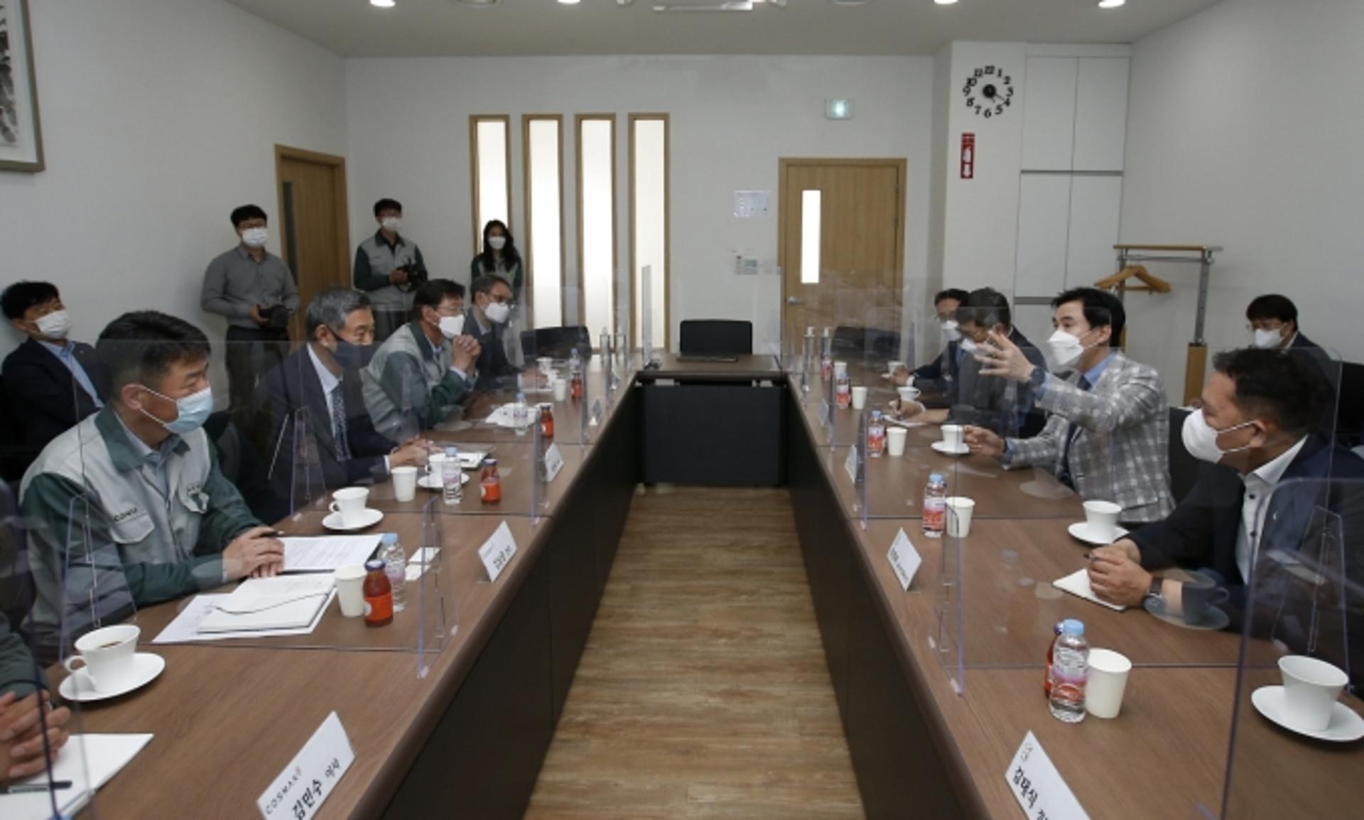 서철모 화성시장, 코스맥스(주) 화성공장 현장방문