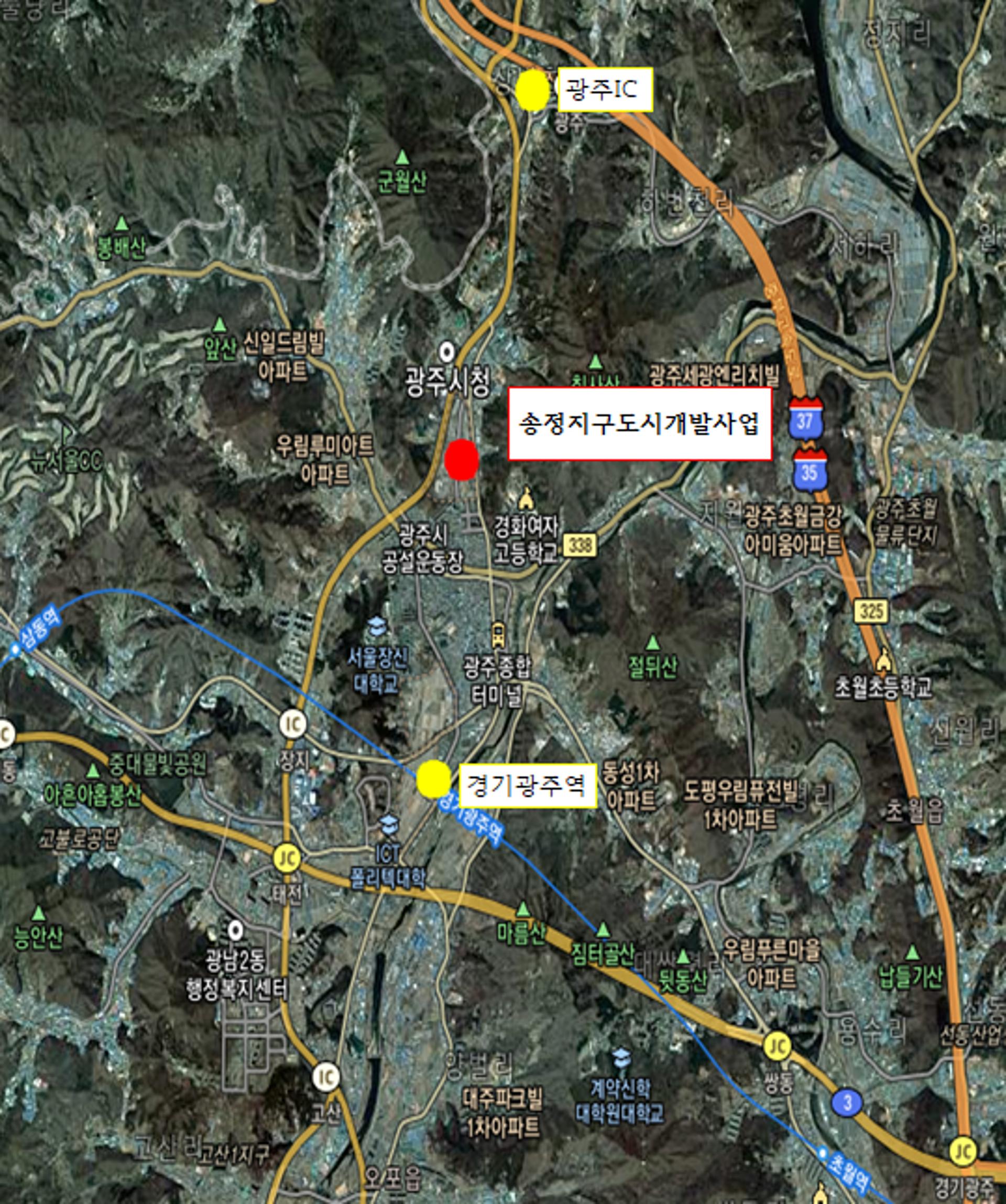 광주시, 송정지구 도시개발사업 체비지 매각한다