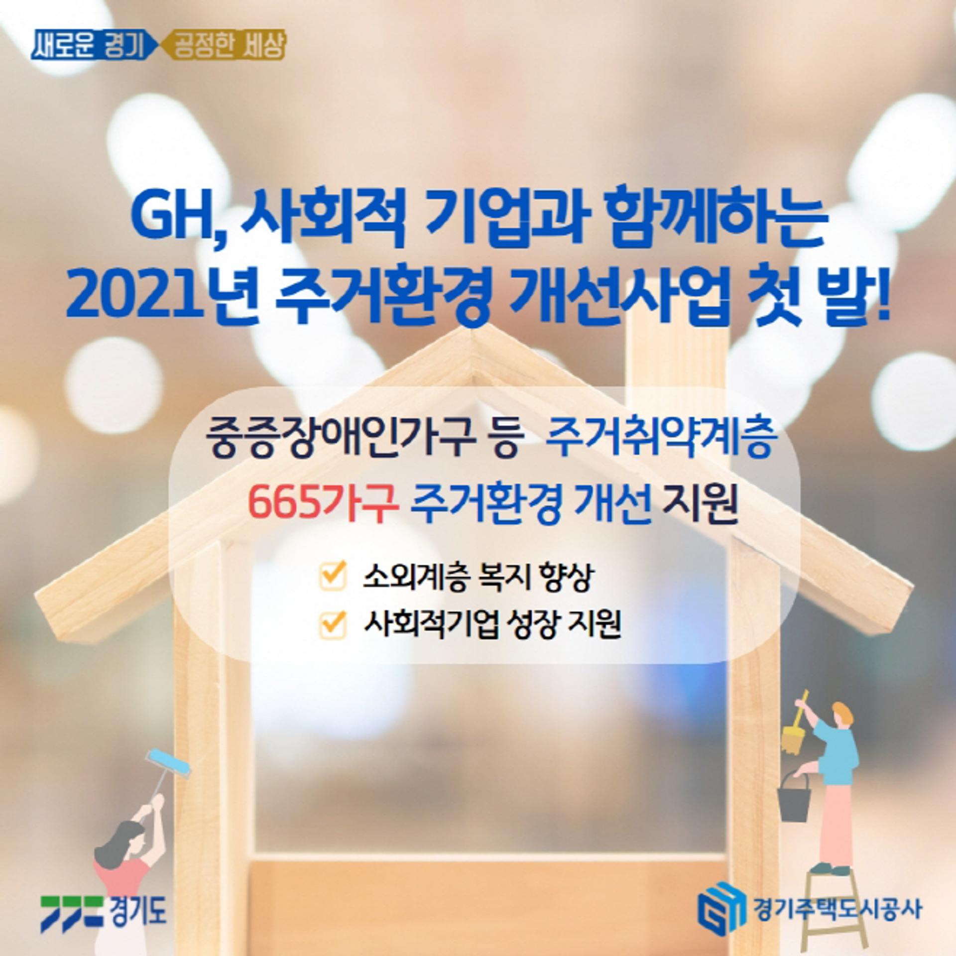 GH, 사회적 기업과 함께 '2021년 주거환경 개선사업' 첫발