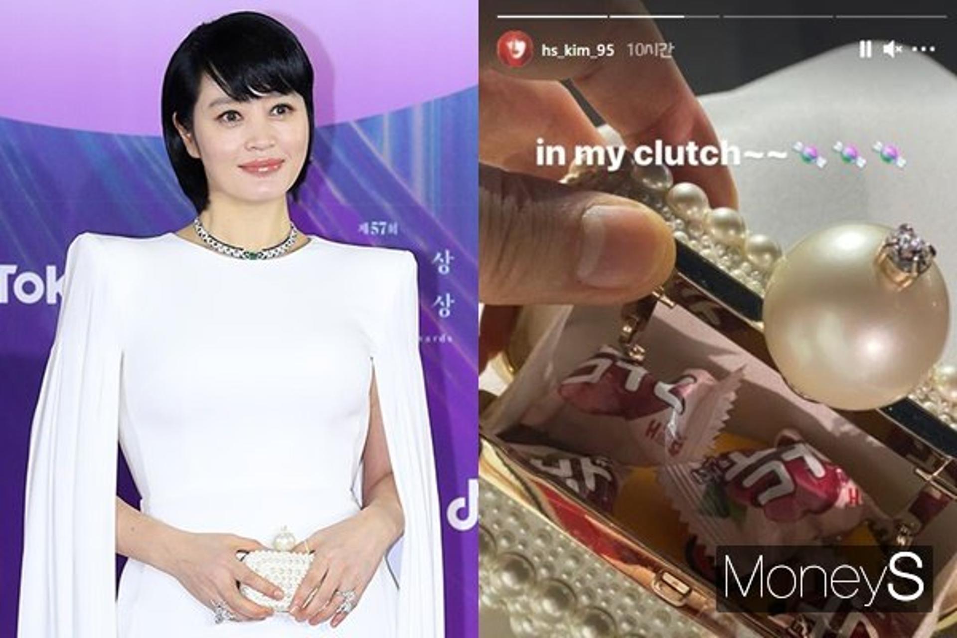 '백상' 김혜수, 클러치 속 '이것' 들어있었다고?