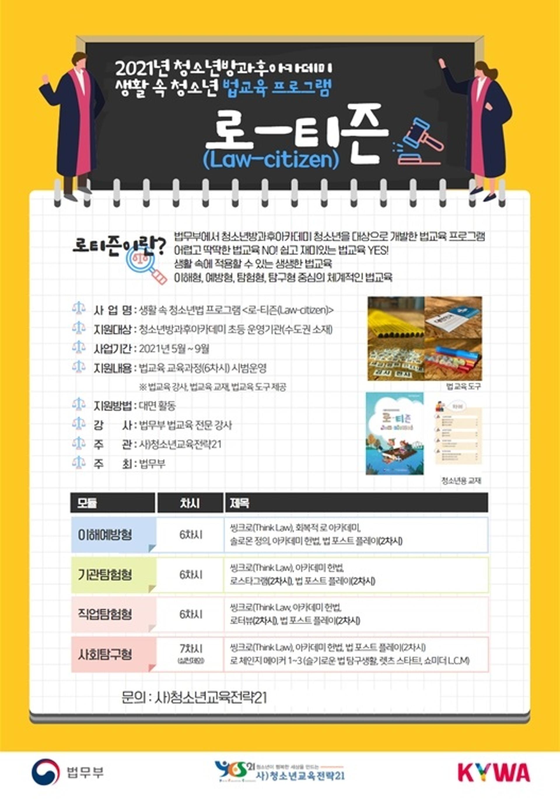 성남시청소년재단, 방과후아카데미 법무부 연계사업에 선정