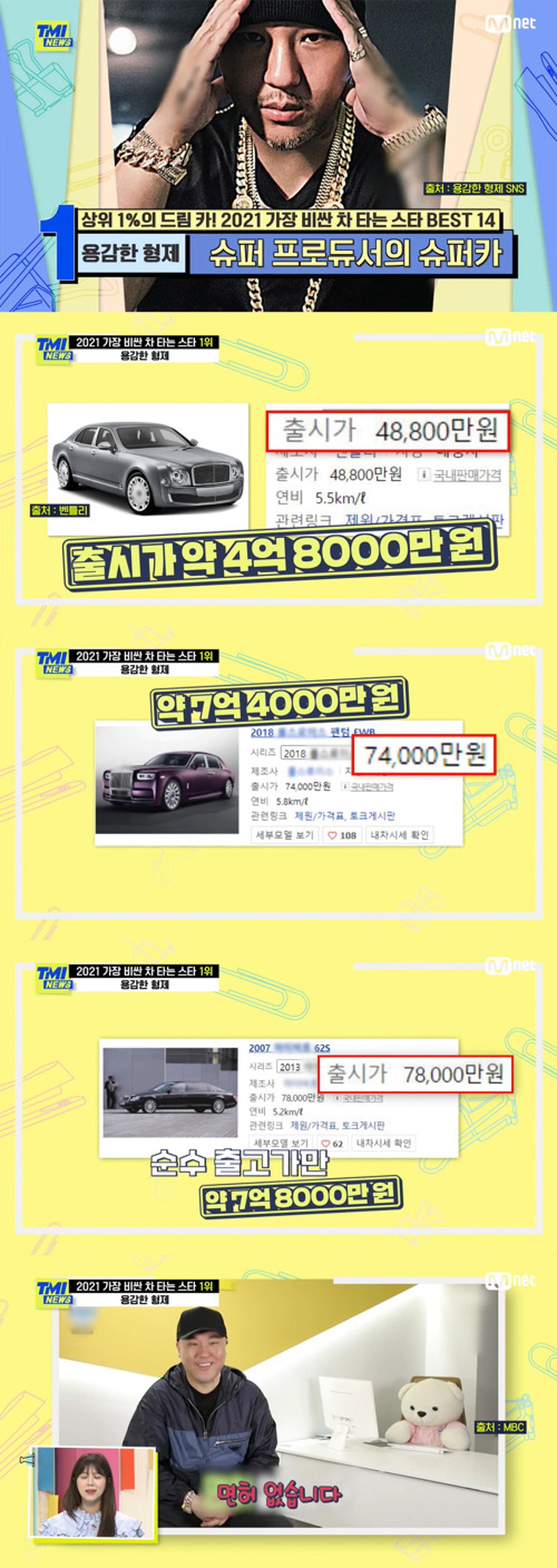 "면허는 없어"… 용감한형제 슈퍼카, 7억8000만원이라고?