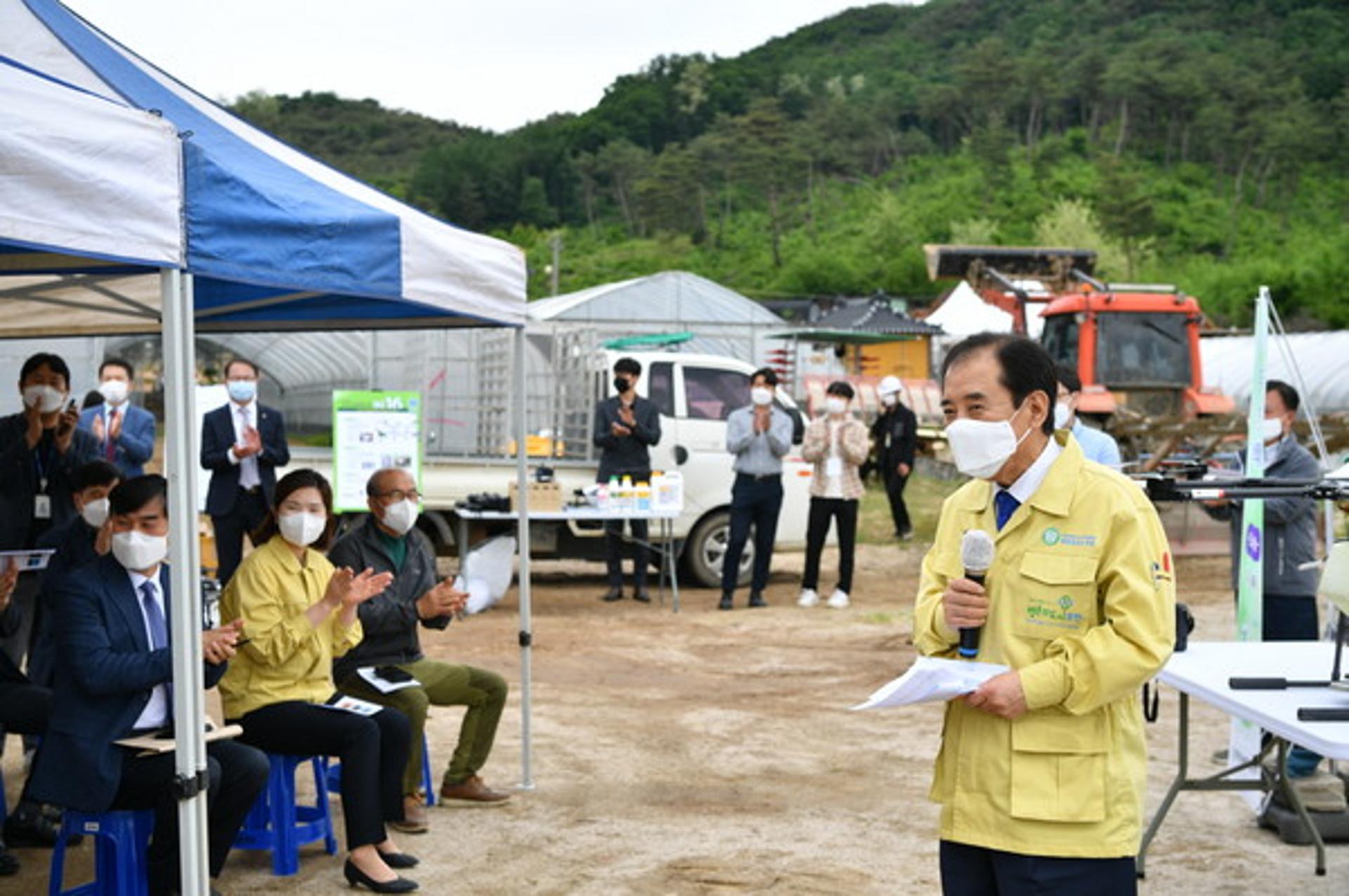 포천시, 드론으로 새로운 벼농사 시대를 열다