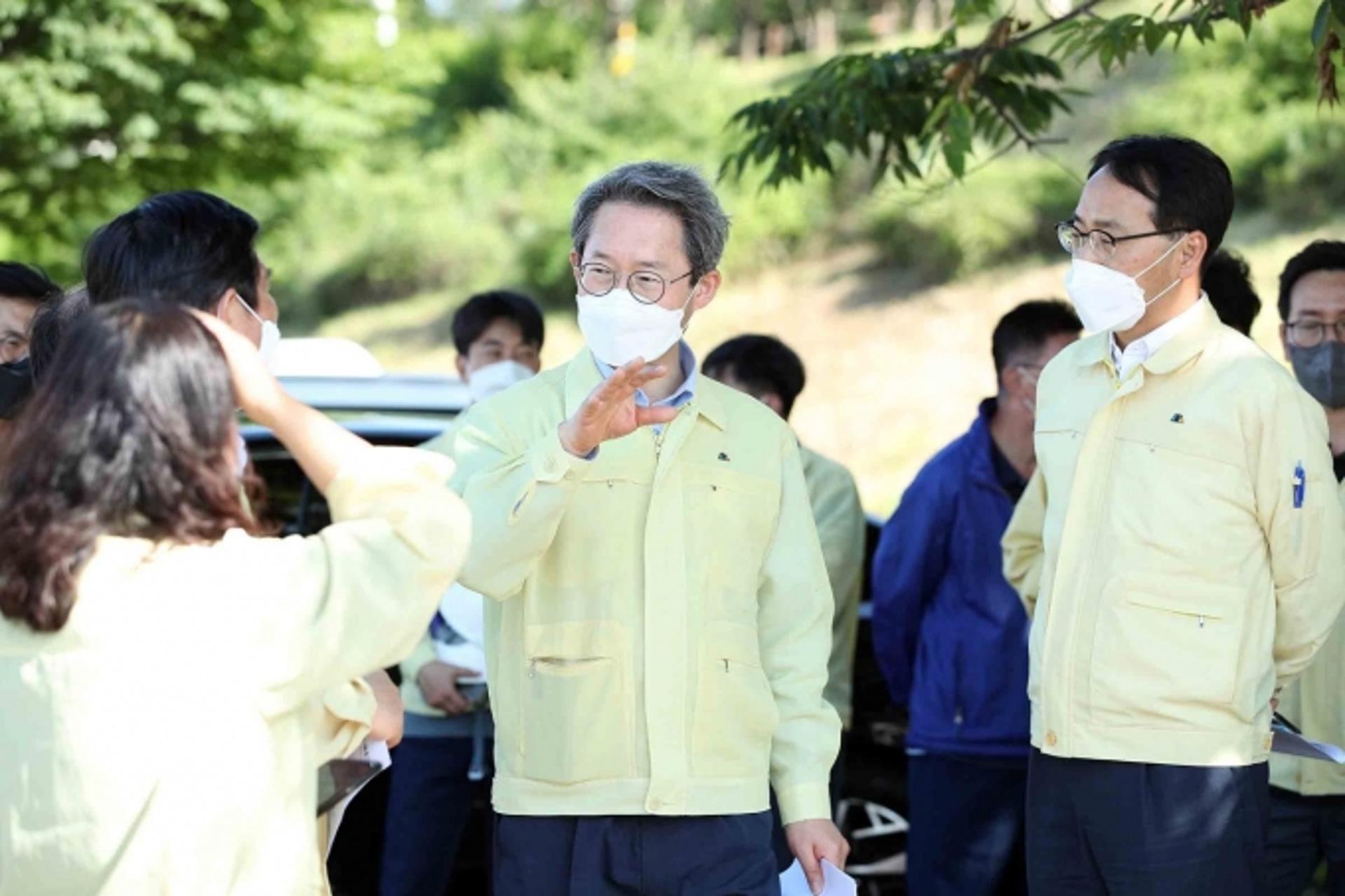 김희겸 행안부 재난안전관리본부장, 여름철 재난대비 구리시 현장점검