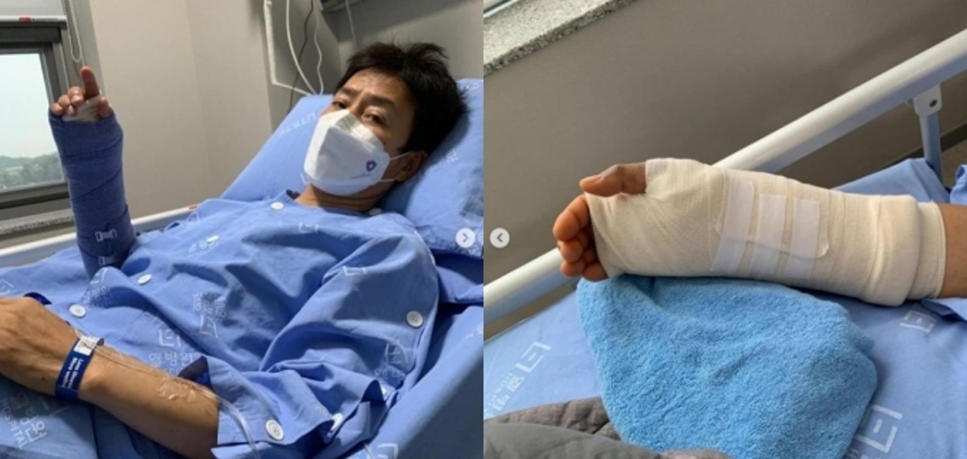 '팔 골절' 최수종 심경 "♥하희라 미안하고 고마워"