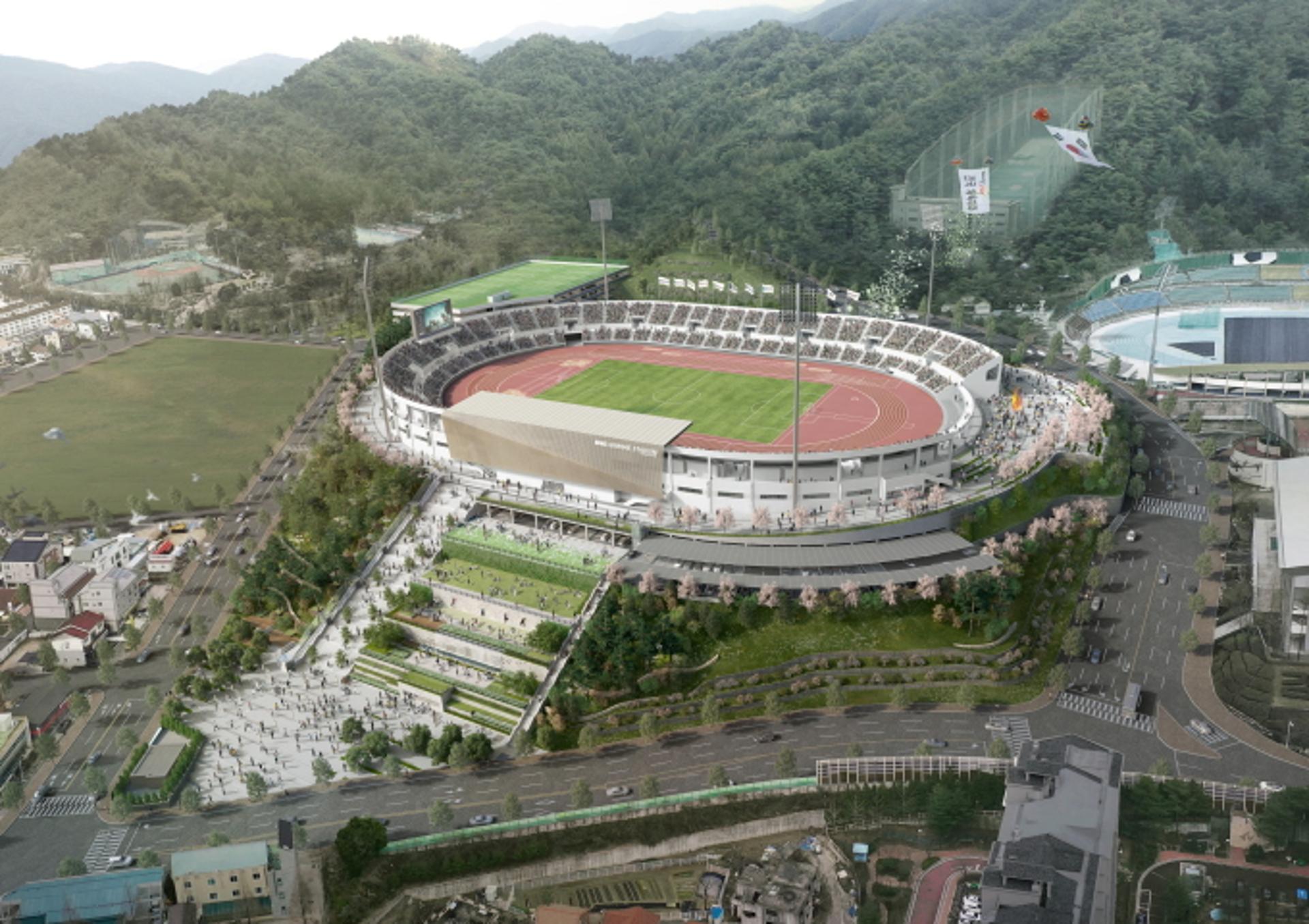 김해종합운동장 토목공사 47% 진행에 건축설계는 아직도…이정화 김해시의원 “허성곤 시정운영, 막가파식이다”