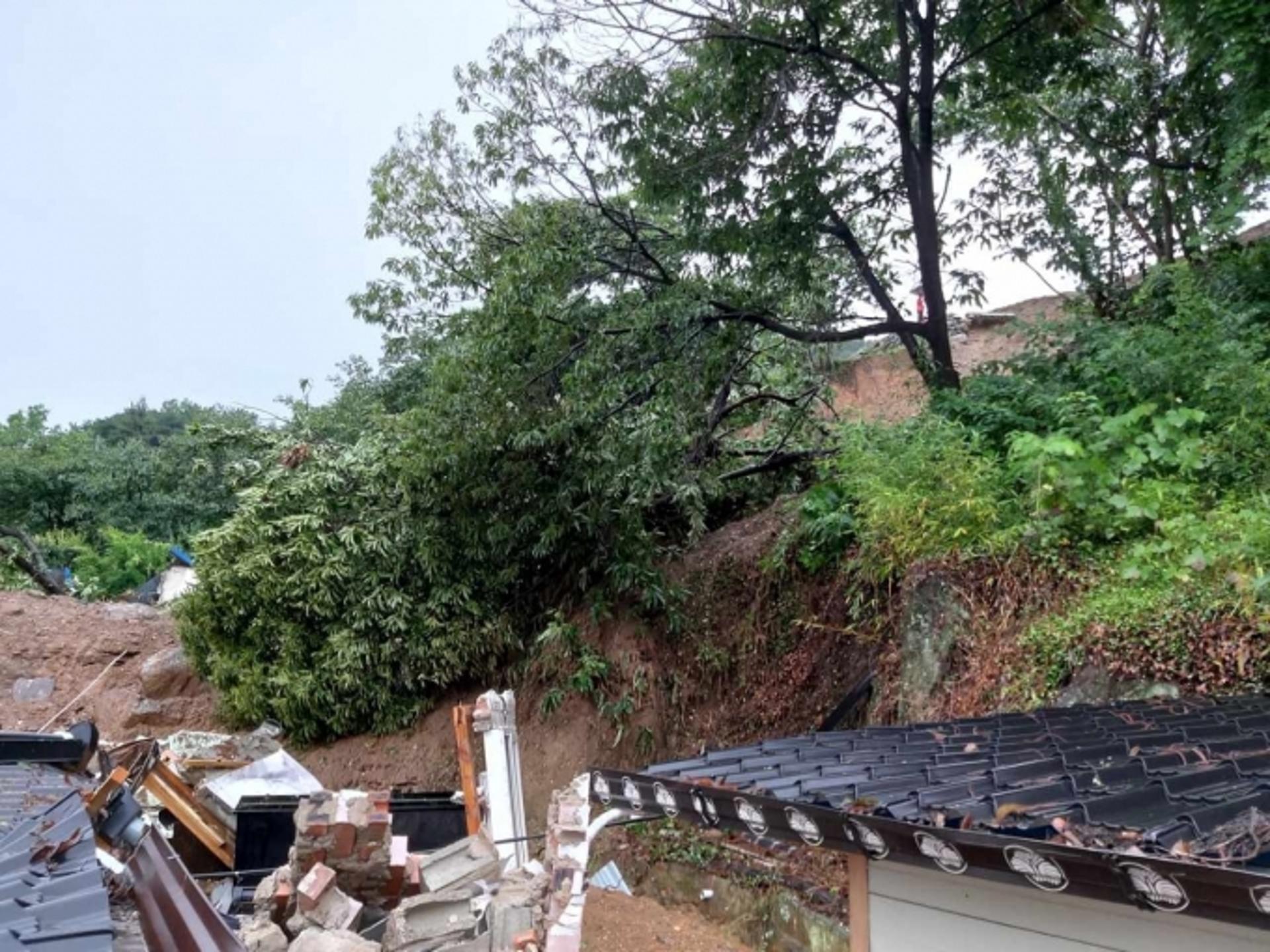 광양서 폭우로 산사태… 주택 4채 덮쳐 80대 여성 1명 실종