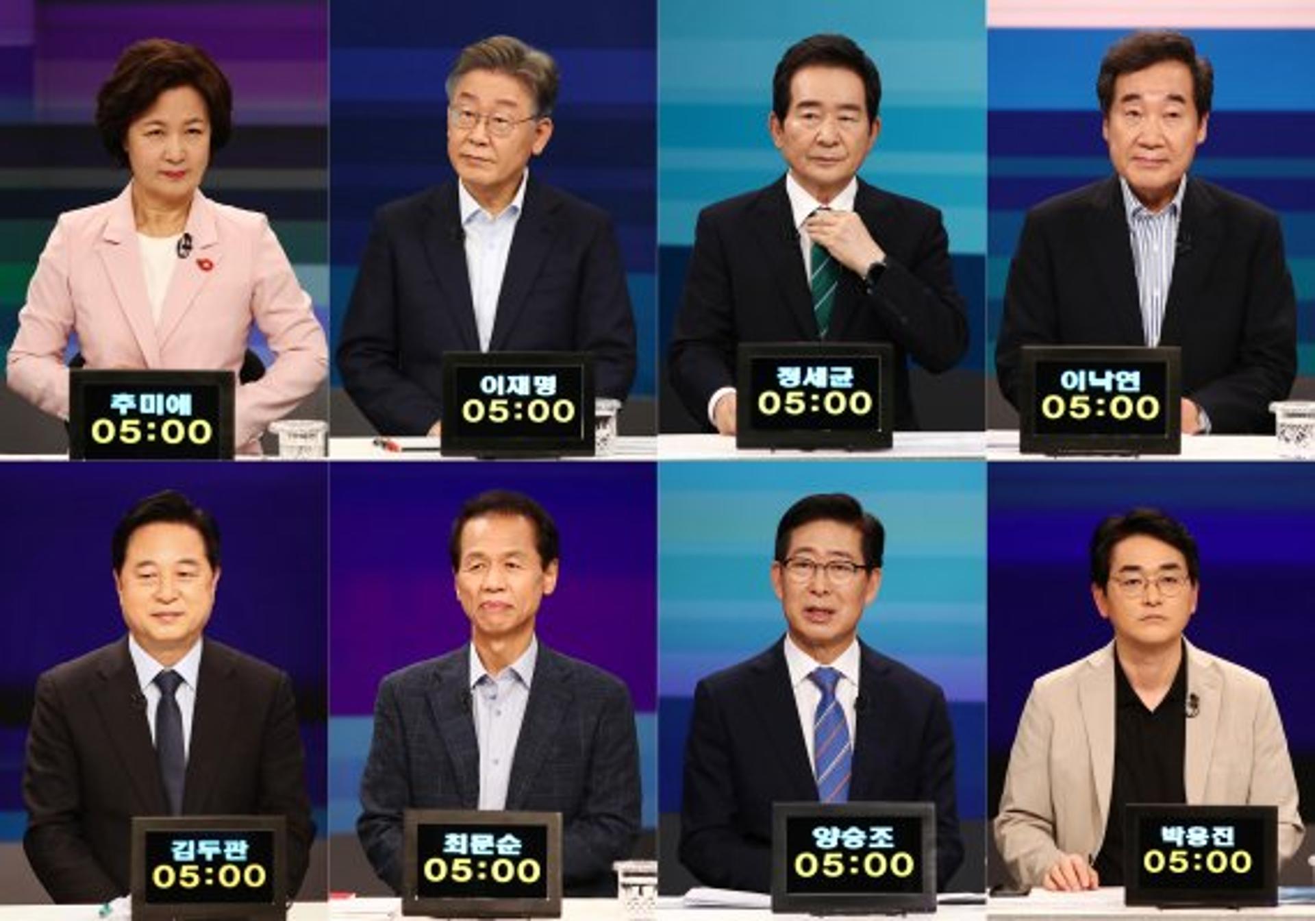 민주당 대선주자 8인, 3차 TV토론… 이재명 vs 非이재명 '격돌'