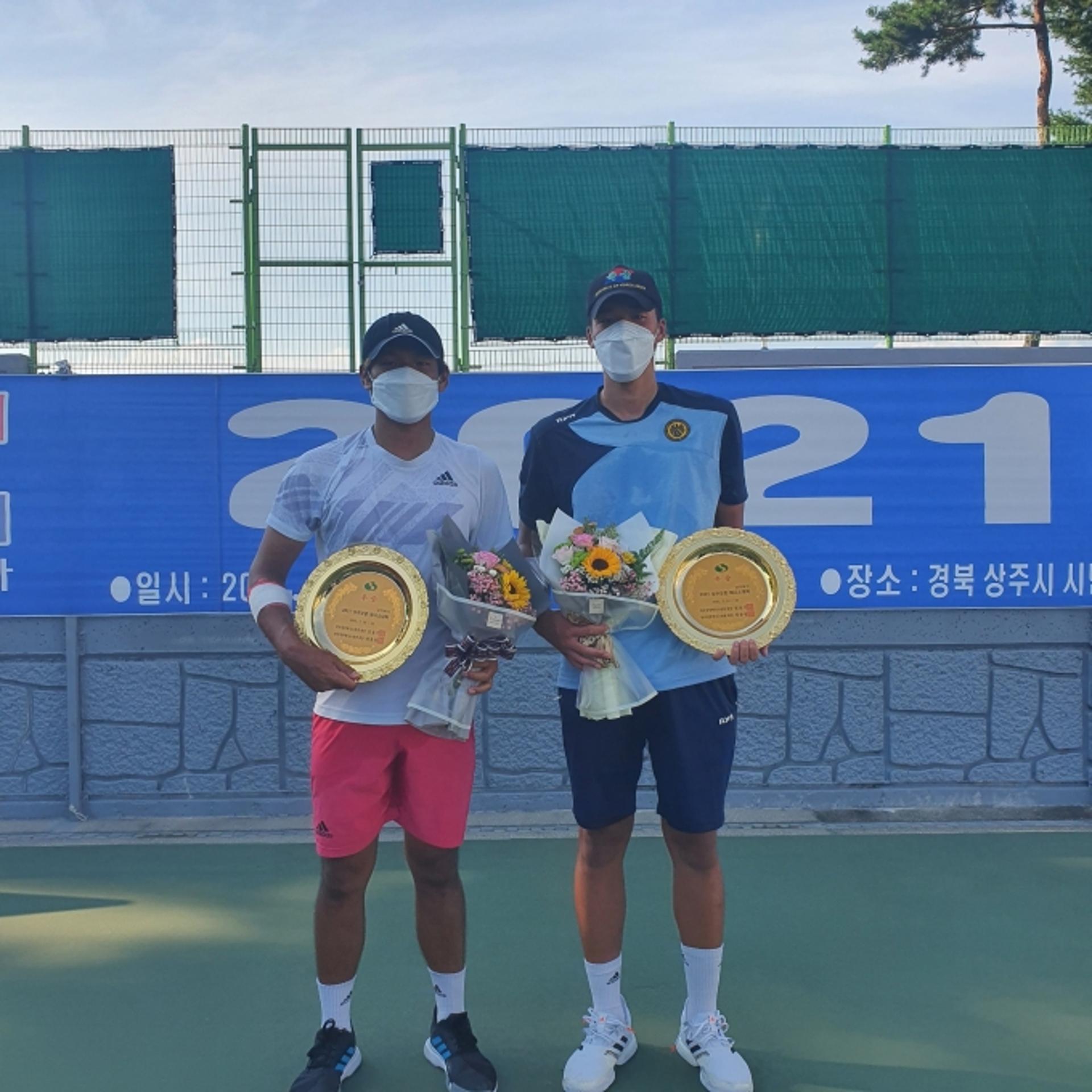 의정부시청 박의성 선수, 상주오픈테니스대회 남자복식 우승