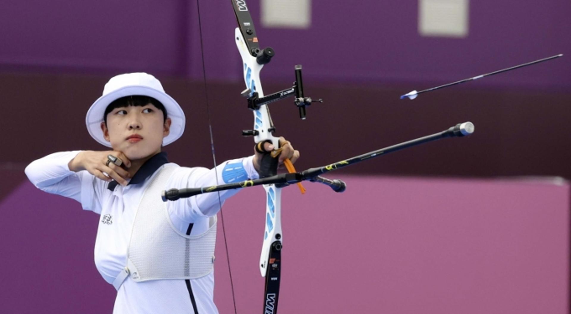 [속보] “막내 안산이 해냈다”… 사상 첫 올림픽 양궁 3관왕