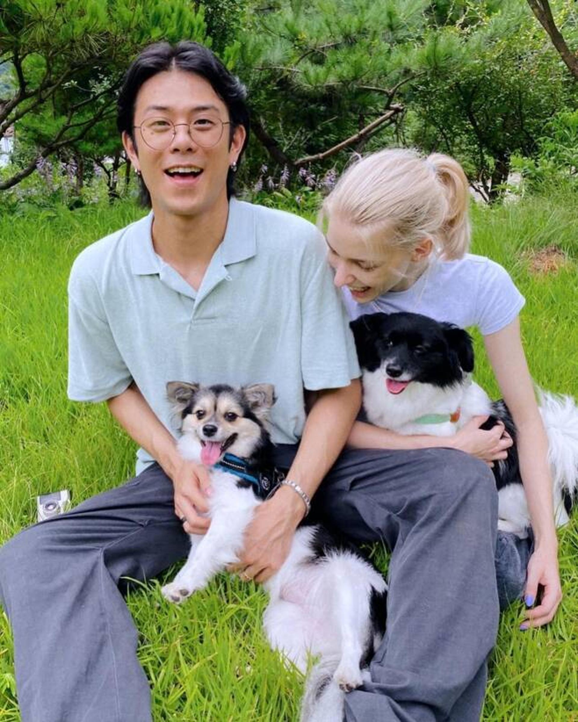 "아기들과 함께"… 빈지노♥스테파니 미초바, 달달한 예비부부