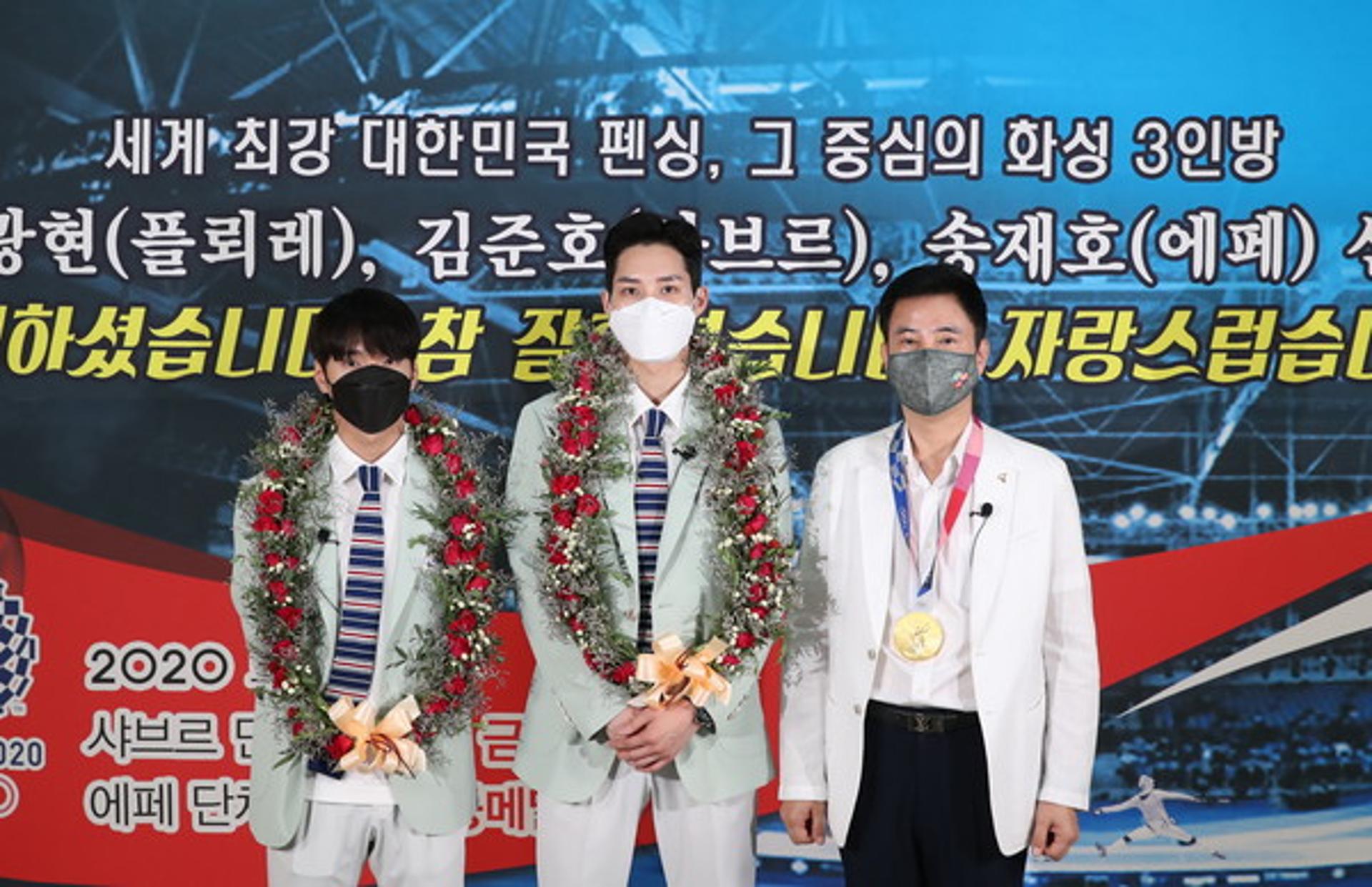 서철모 화성시장, 도쿄올림픽 출전 펜싱팀 축하