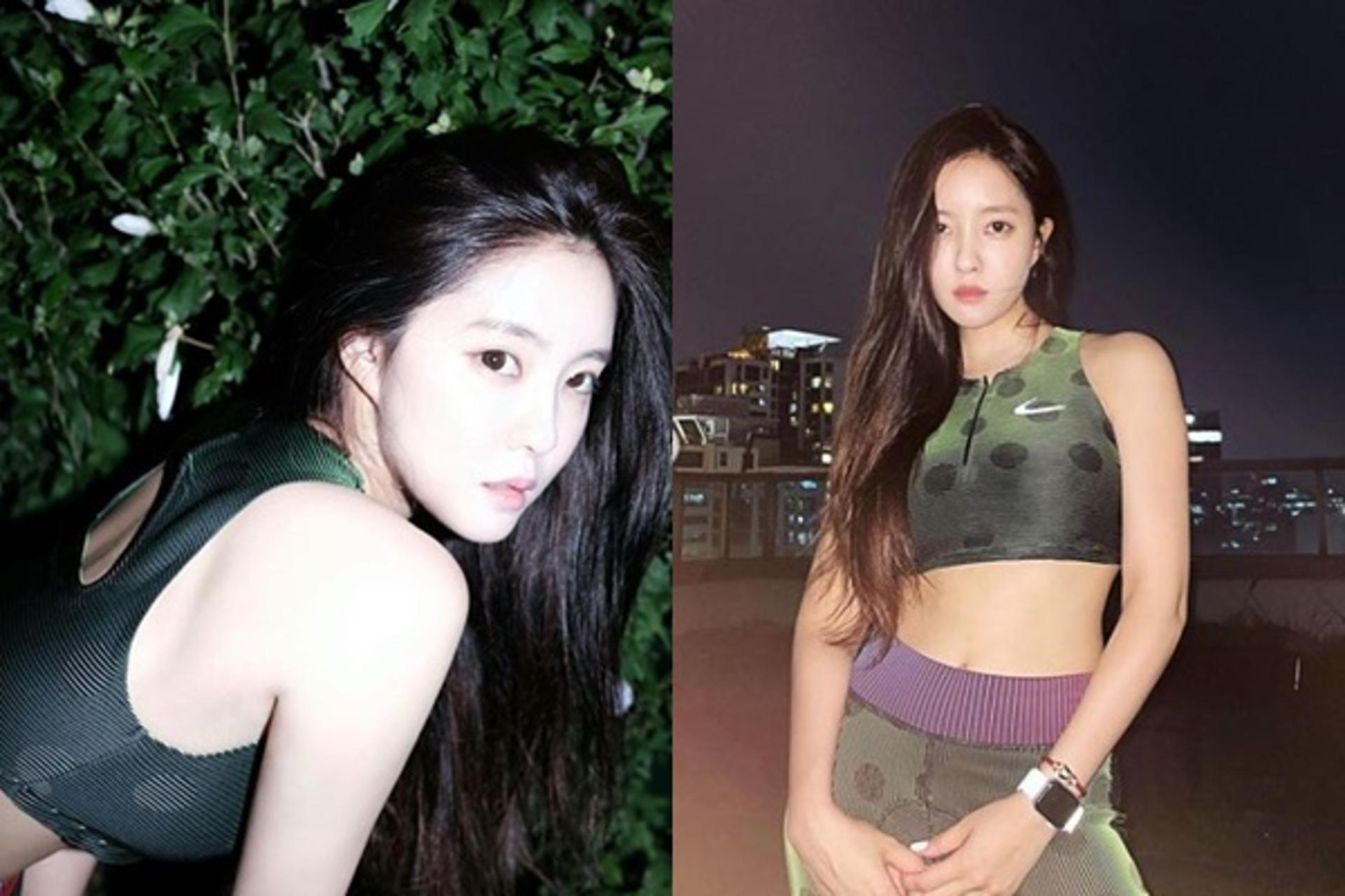 "글래머 아이돌 맞네"… 효민, 브라톱+레깅스 '섹시美'