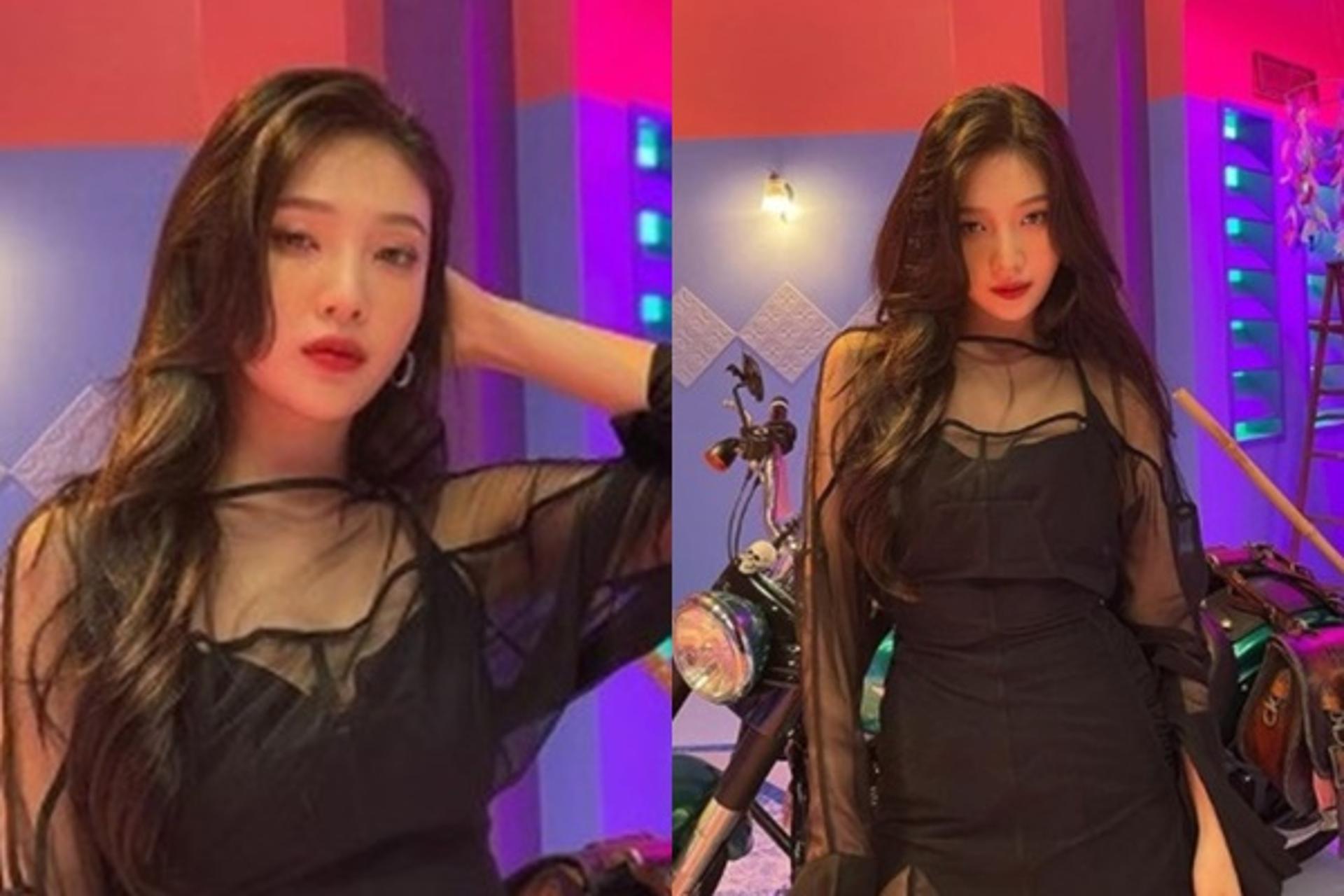 시스루 입고 도발… 조이, 앙칼진 고양이상 미녀