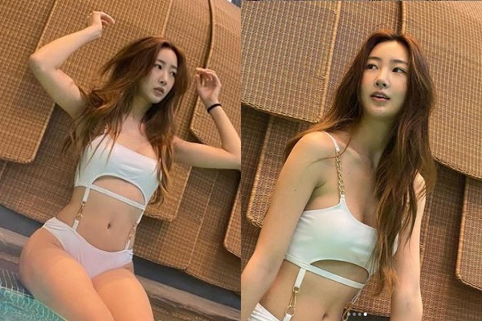 "눈둘 곳이 없네"… 달수빈, 속옷 같은 수영복 '시선강탈'
