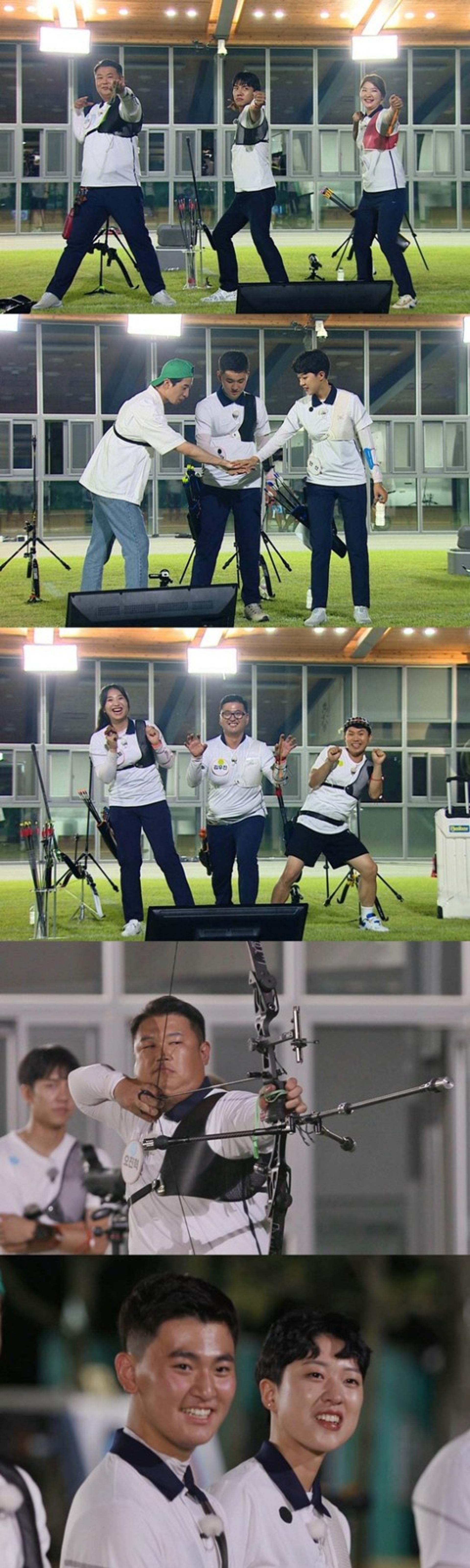 "방울토마토도 관통"… '집사부일체' 양궁 국가대표팀, 또 해냈다