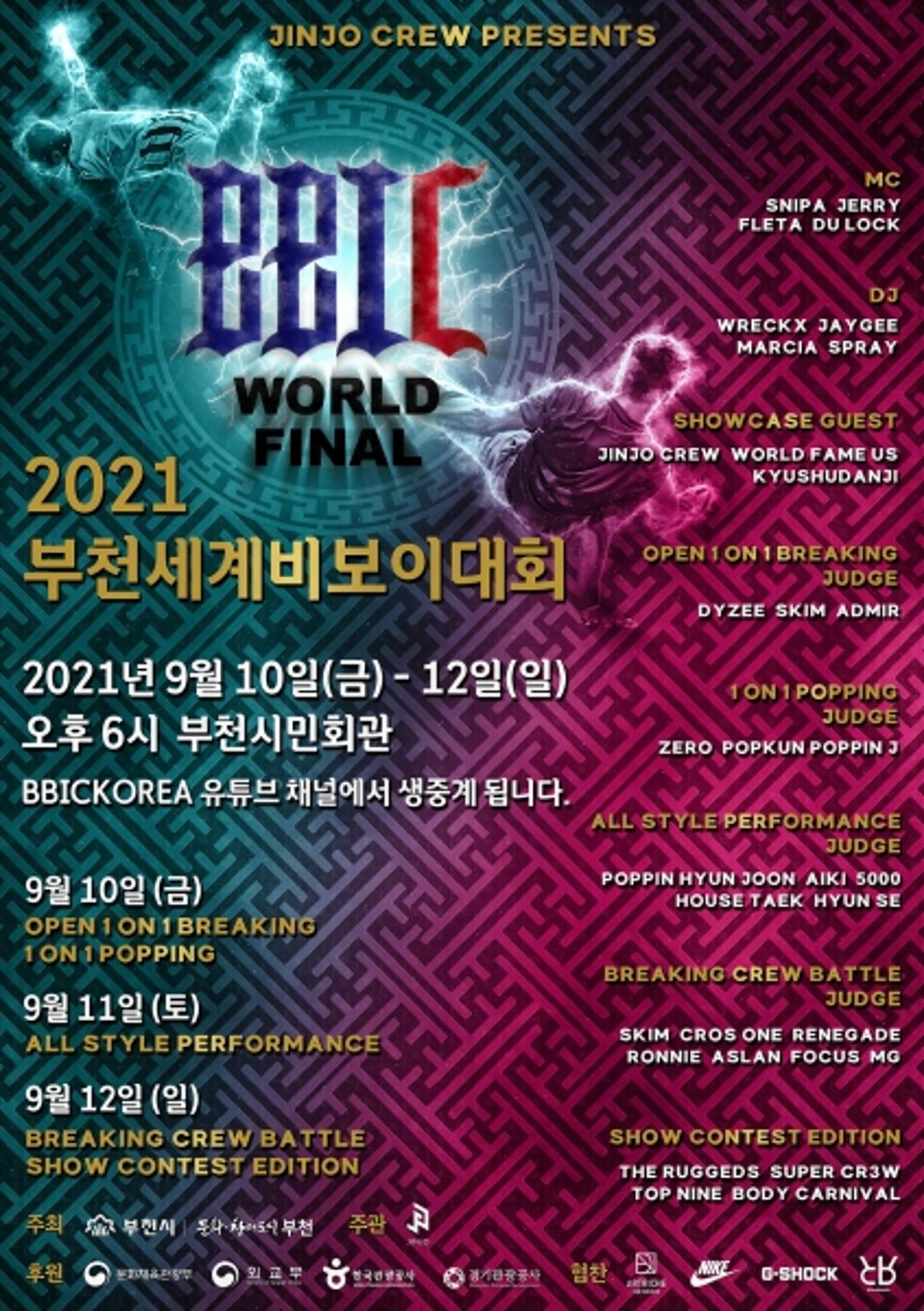 부천세계비보이대회, 10∼12일 유튜브로 전세계 생중계