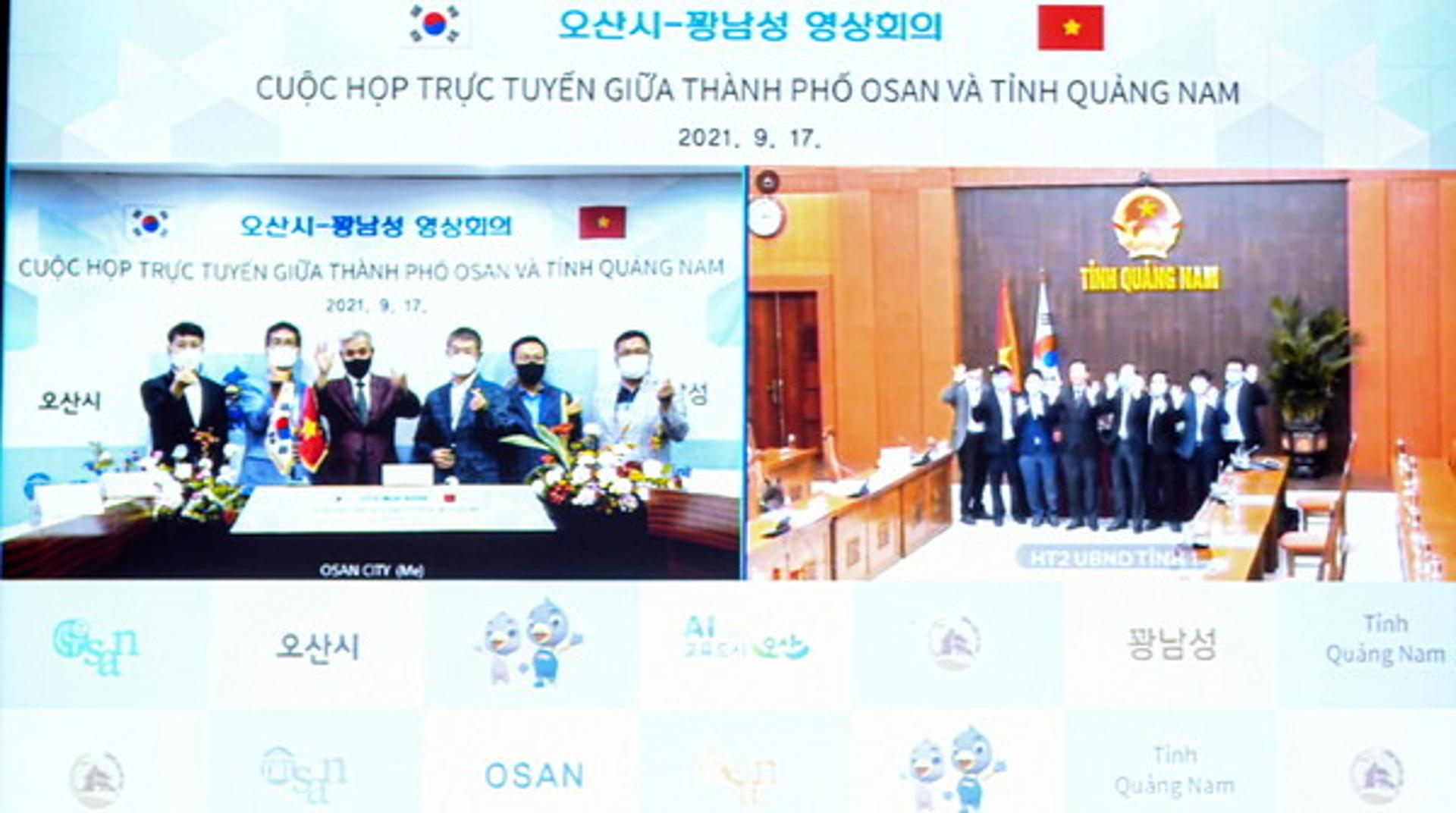 "지속적이고 긴밀한 협력관계 강화"…오산시-베트남 꽝남성 영상회의 개최