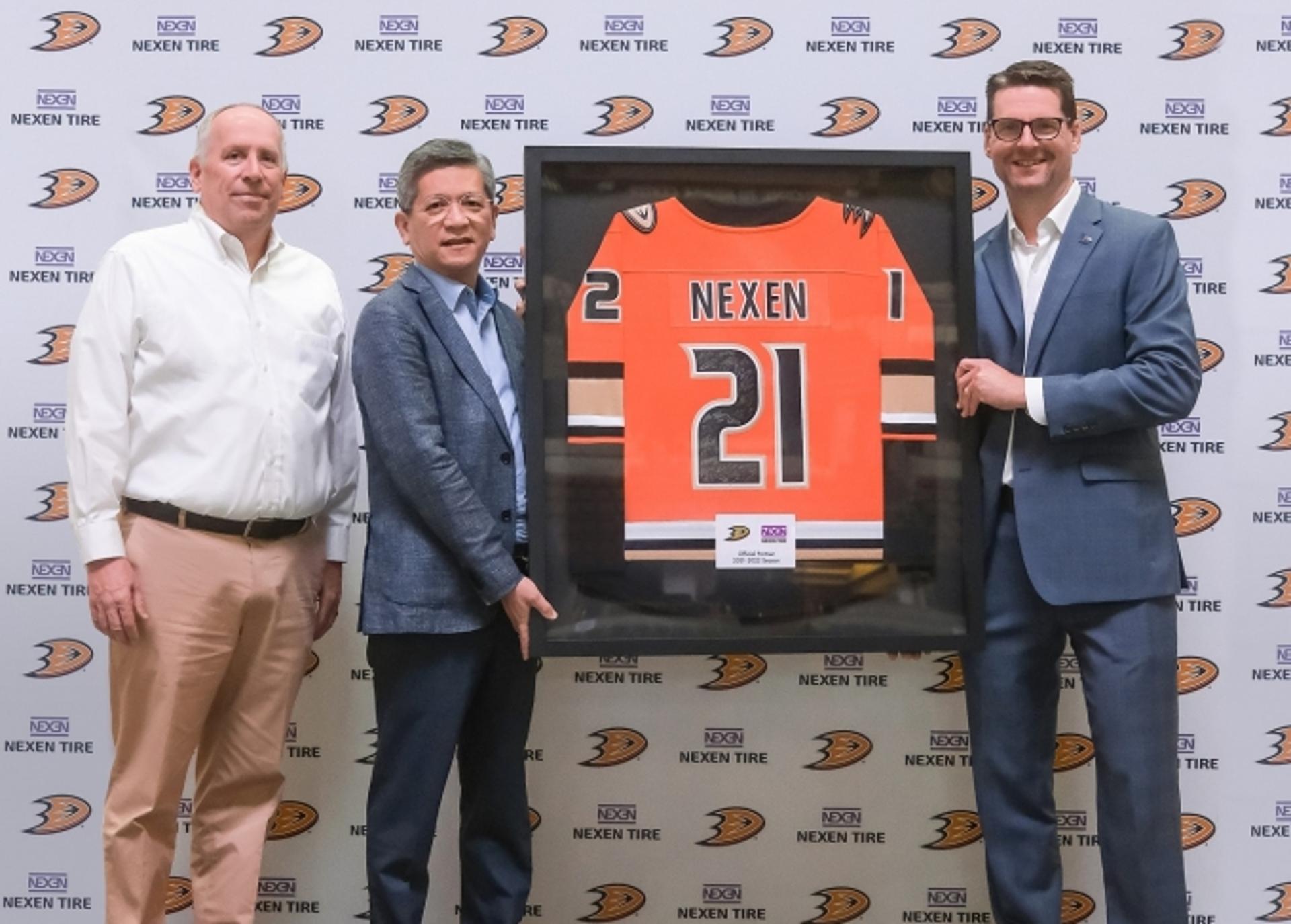 넥센타이어, NHL ‘애너하임 덕스’ 후원… 미국 시장 공략 강화