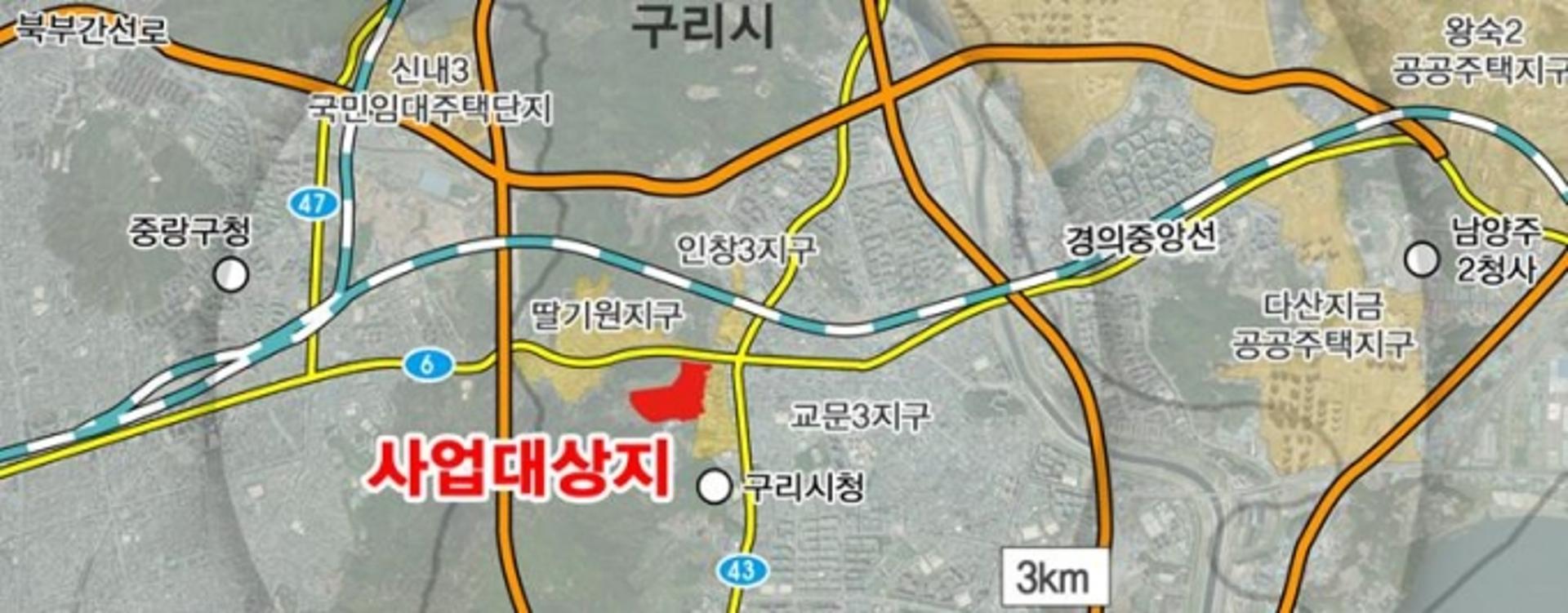 경기도, 구리시 '구리교문 공공주택지구' 토지거래허가구역 지정