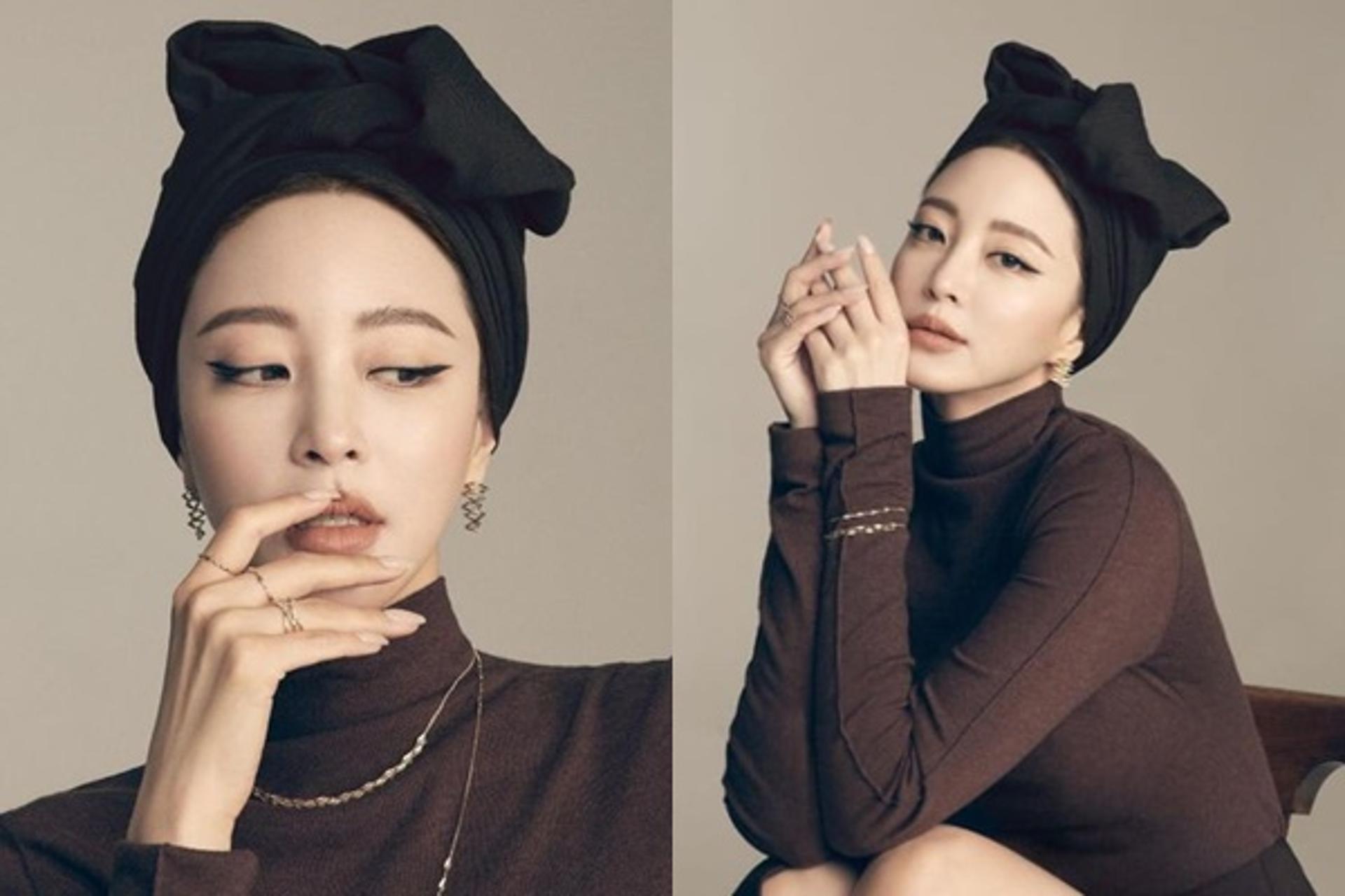 "고양이 눈빛?"… 한예슬, 터번 둘러도 미모 폭발