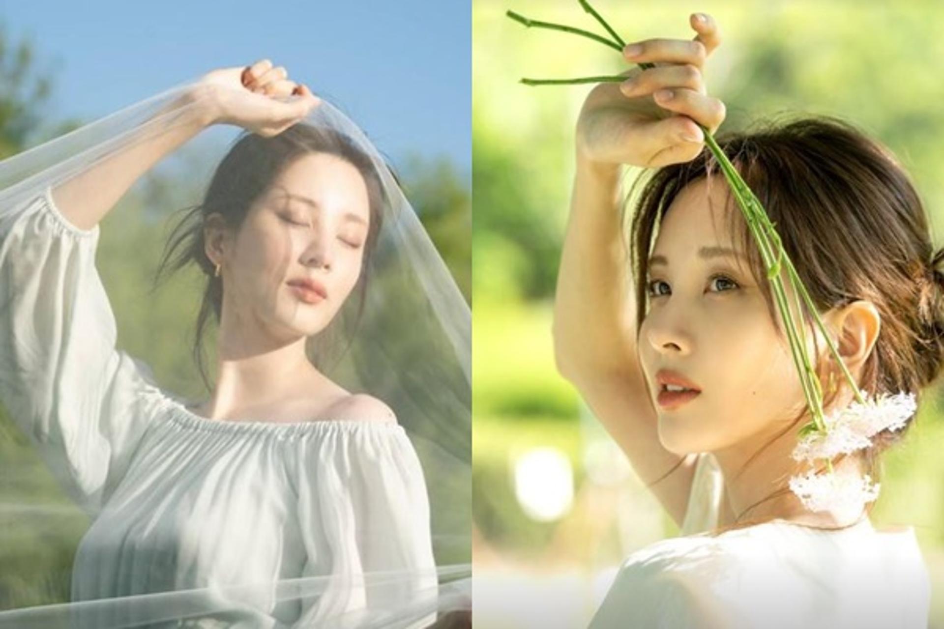 "결혼하는 분위기?"… 서현, 순백색 베일 속 청순미녀