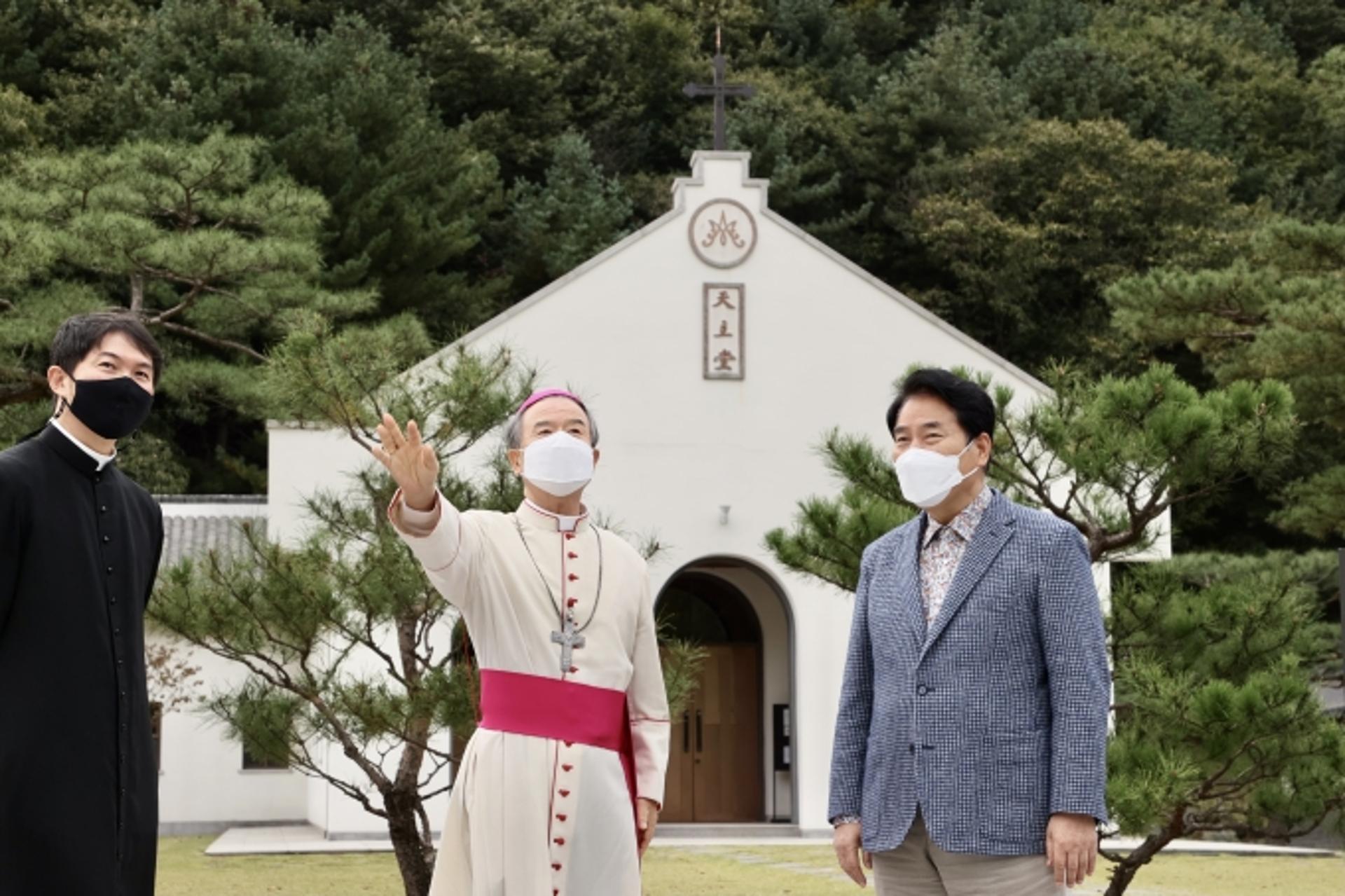 백군기 용인시장, 천주교 수원교구장 만나 '청년 김대건길' 활성화 논의