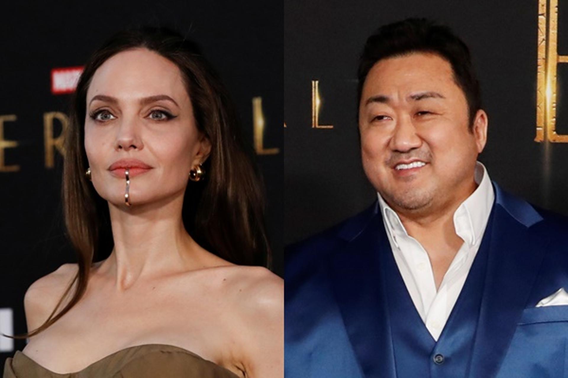 "꿈같다"… '이터널스' 마동석 기자간담회에 안젤리나 졸리가?